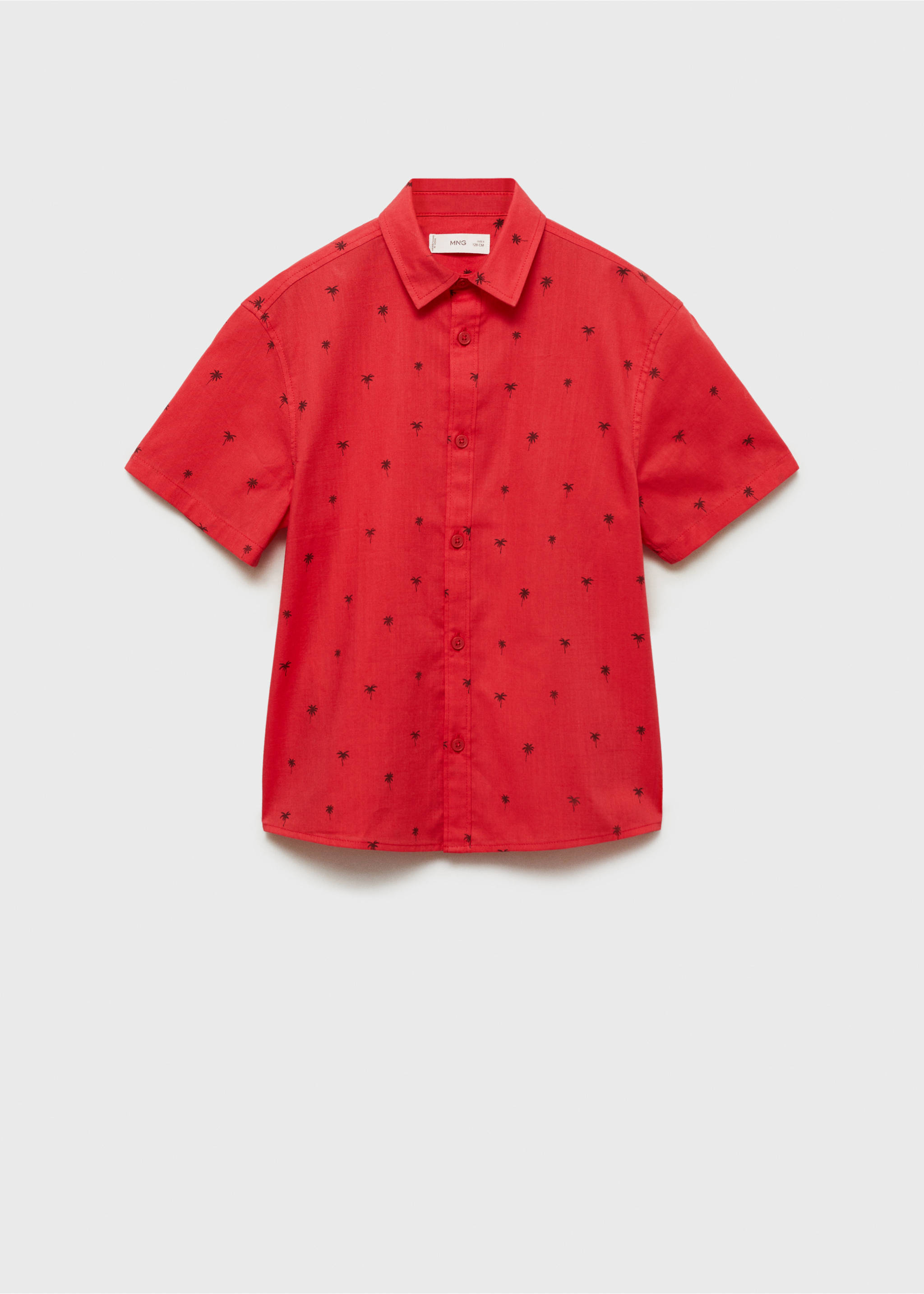Short sleeve shirt - Article without model, Red. Ref: 87060614-00.