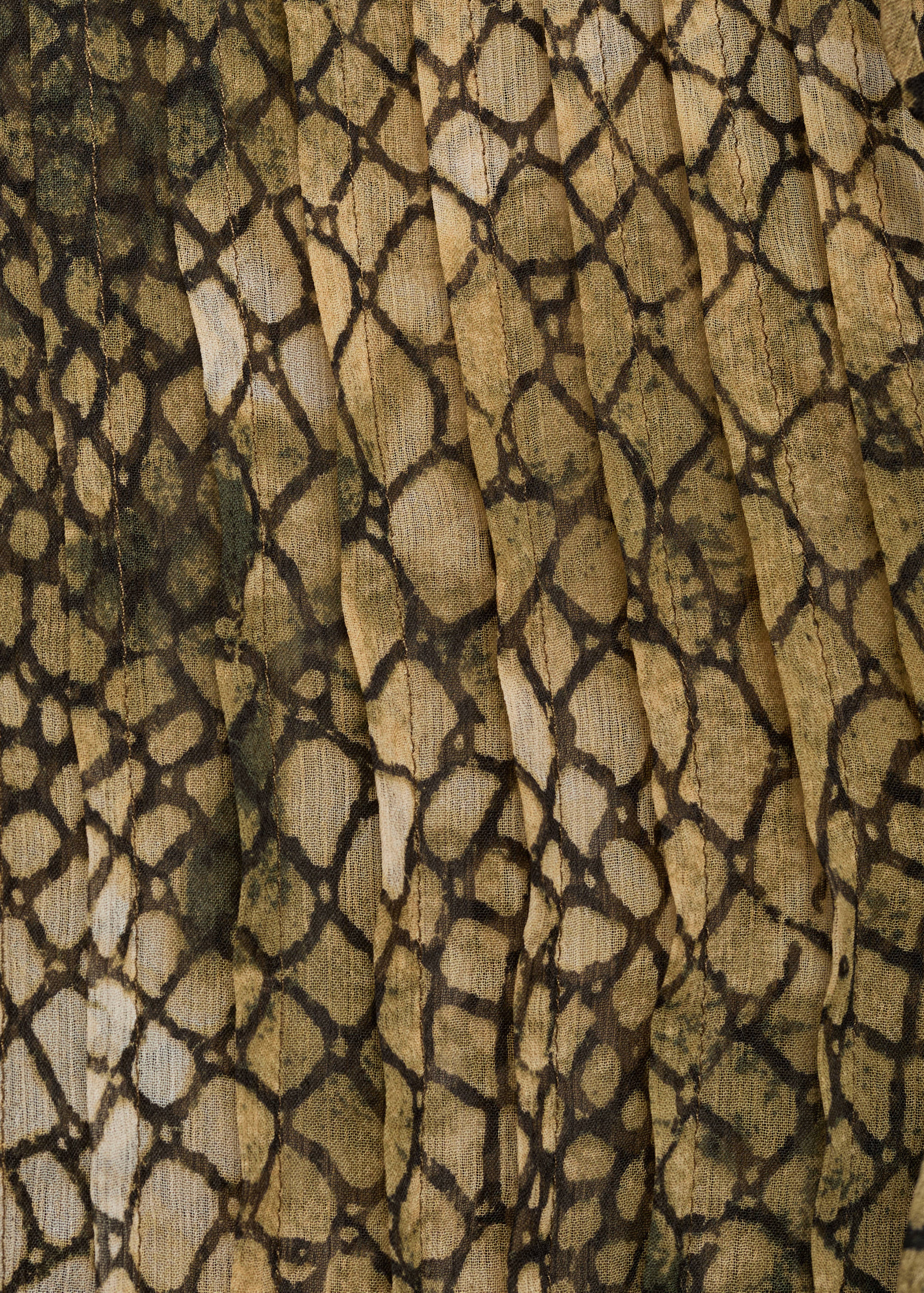 Gemustertes Hemd mit Ballonärmeln - Detail des Artikels 0