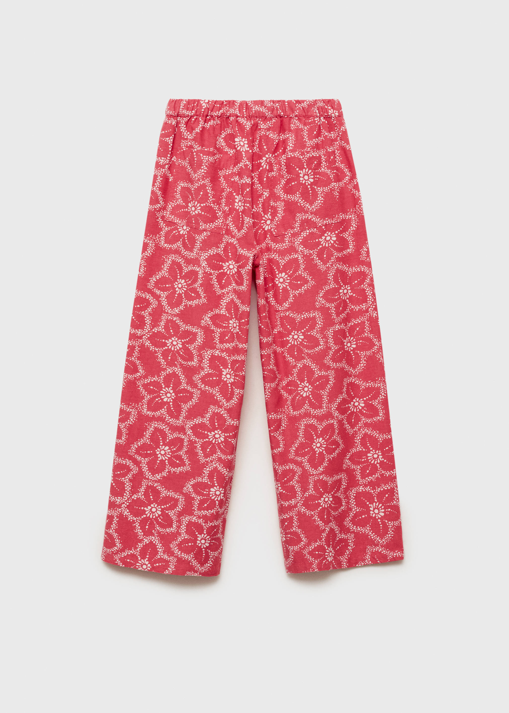 Floral print trousers - Reverse of the article
