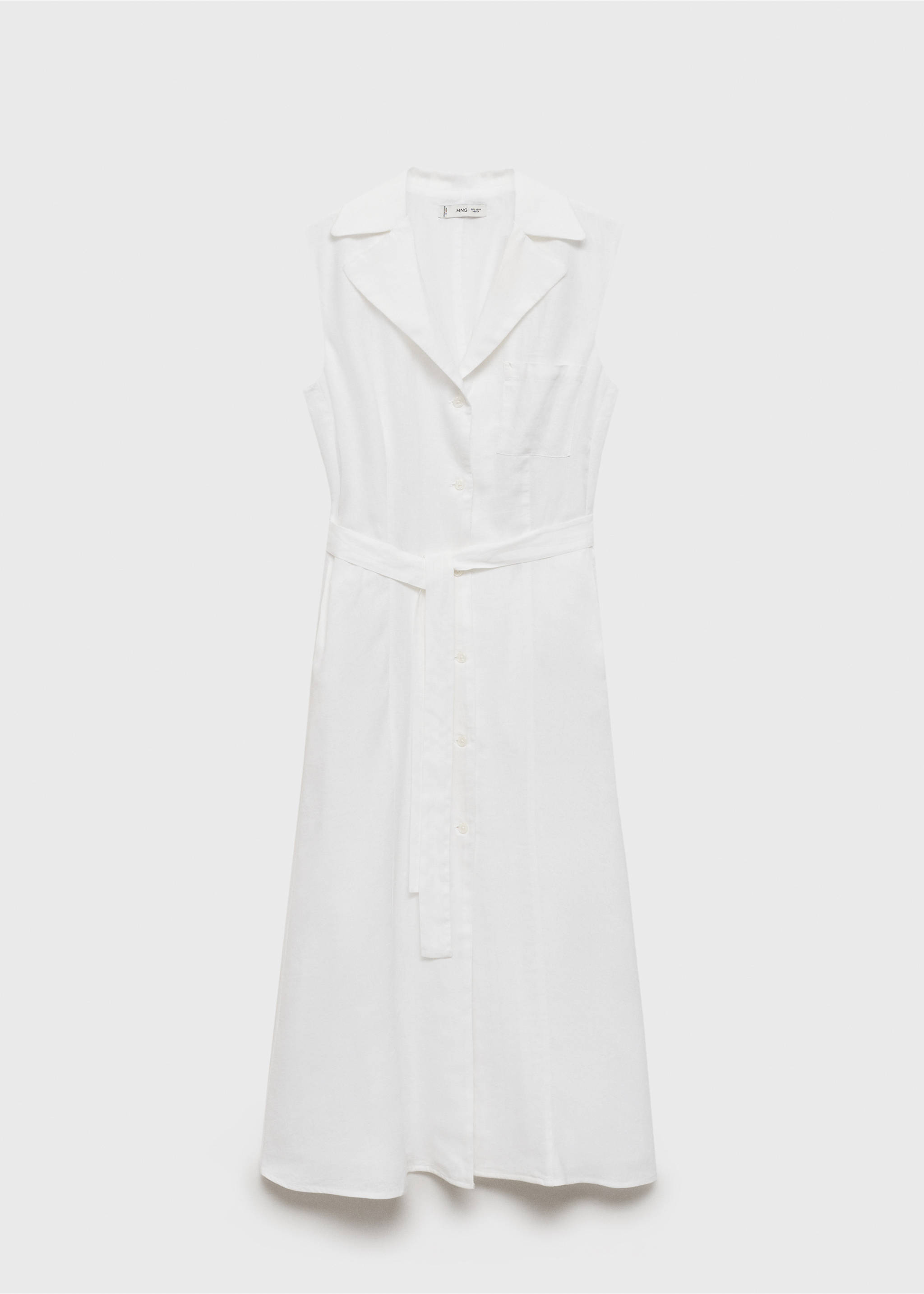 Linnen overhemdjurk - Artikel zonder model, Wit. Ref: 87060620-00.