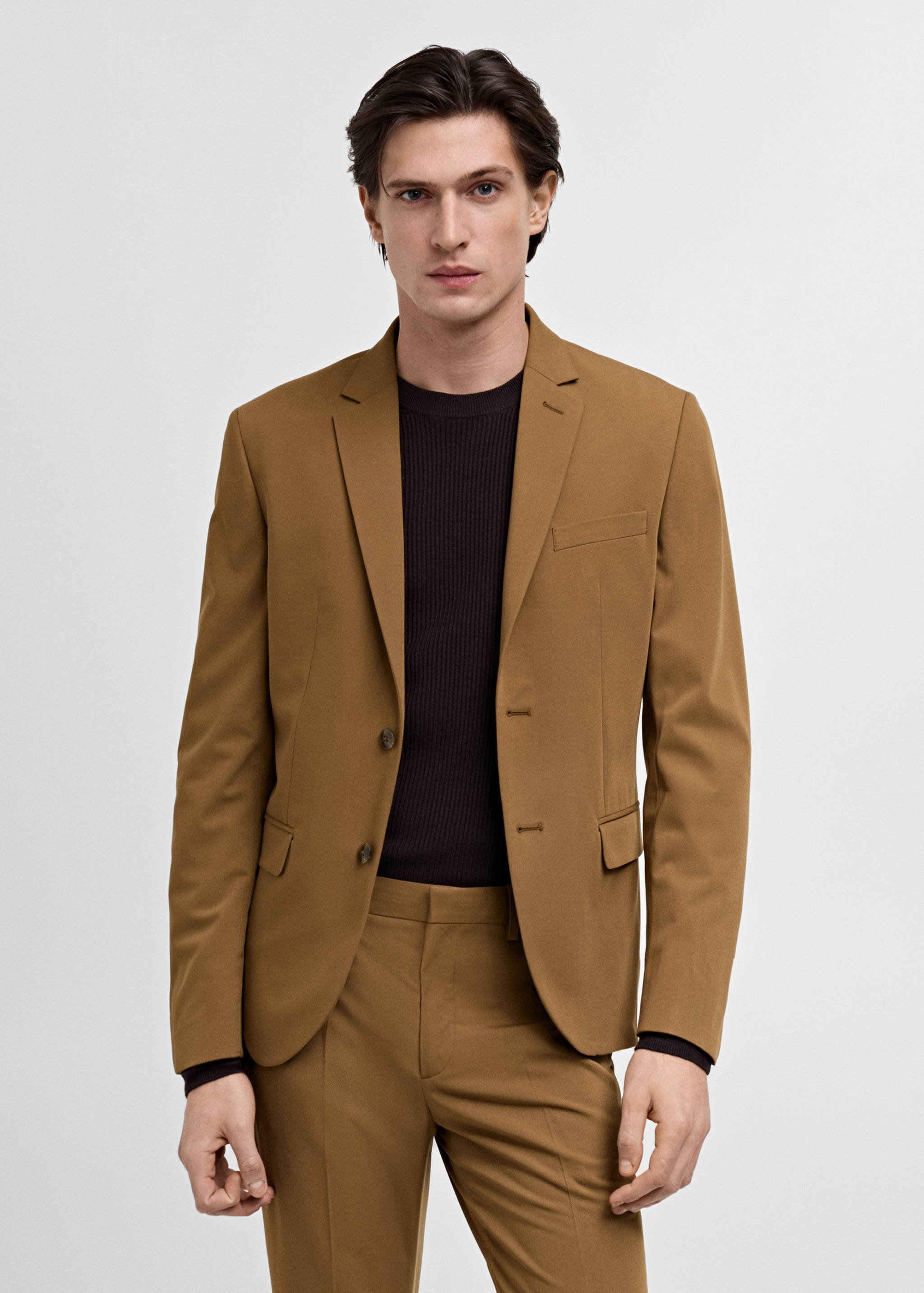 Σακάκι κοστουμιού super slim fit ύφασμα stretch - Μεσαίο πλάνο