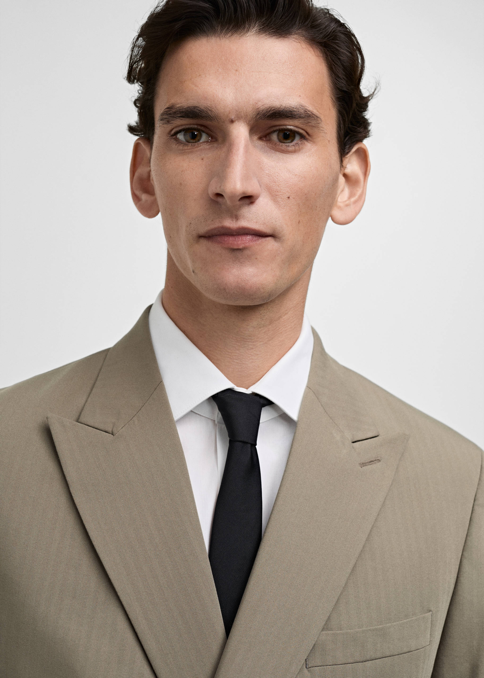 Monaco double-breasted slim-fit suit blazer - Details of the article 1