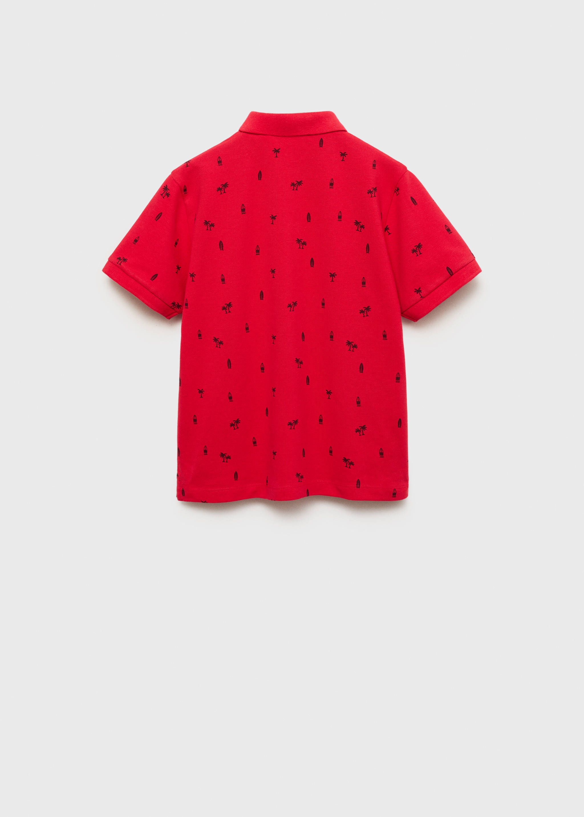Polo algodón piqué estampado - Reverso del artículo