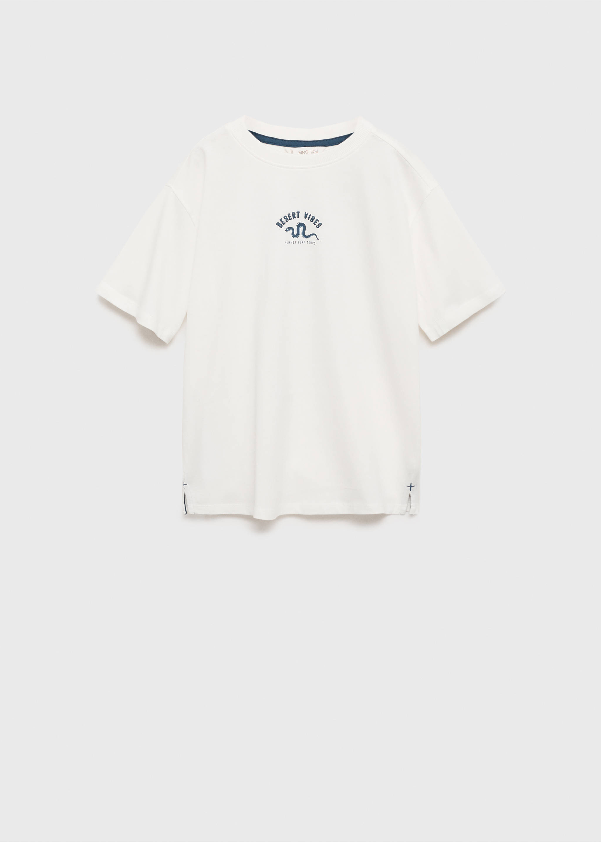 Bedrukt T-shirt met korte mouwen - Artikel zonder model, Gebroken wit. Ref: 87060630-00.