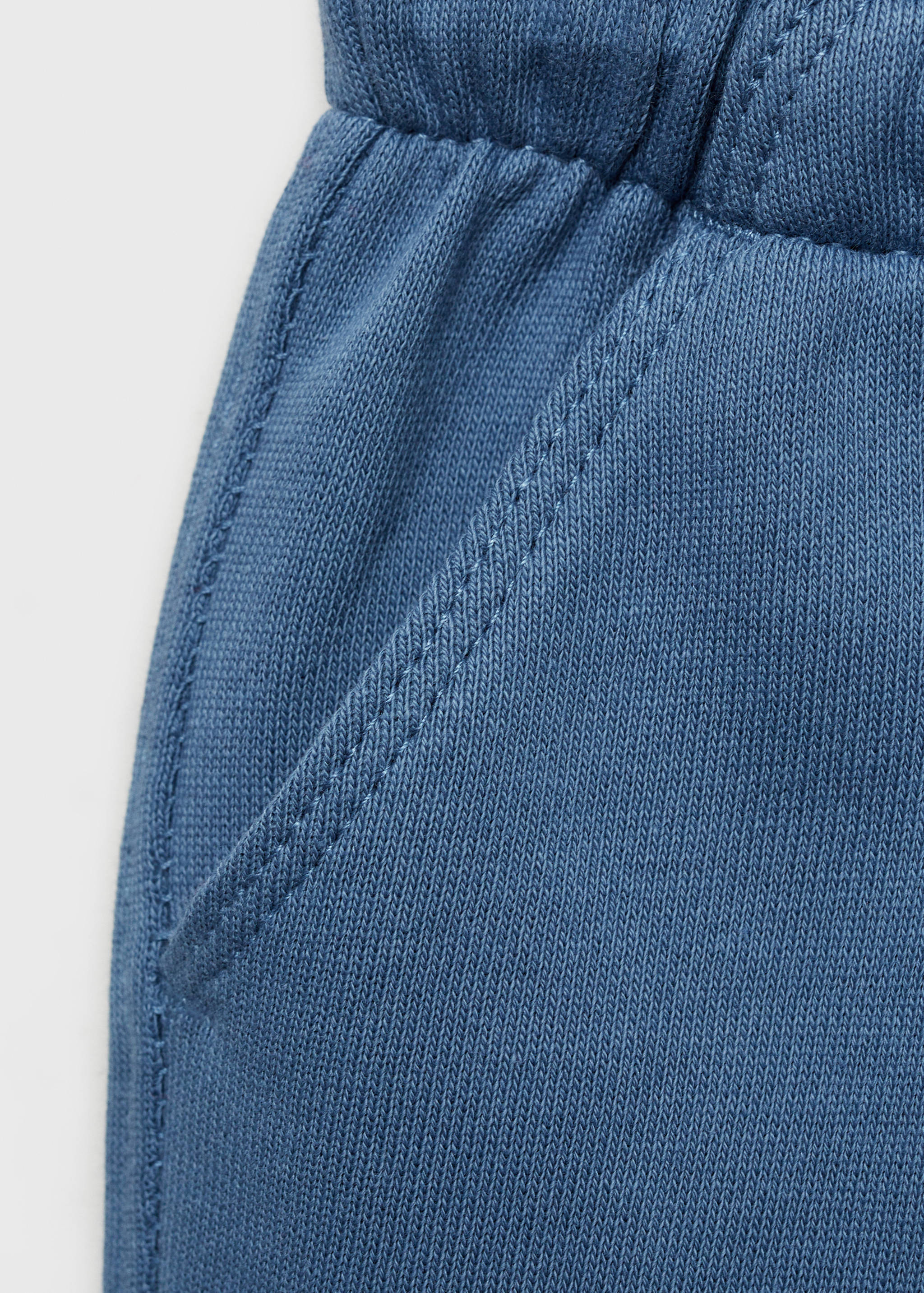 Cotton jogger-style trousers - Details of the article 0