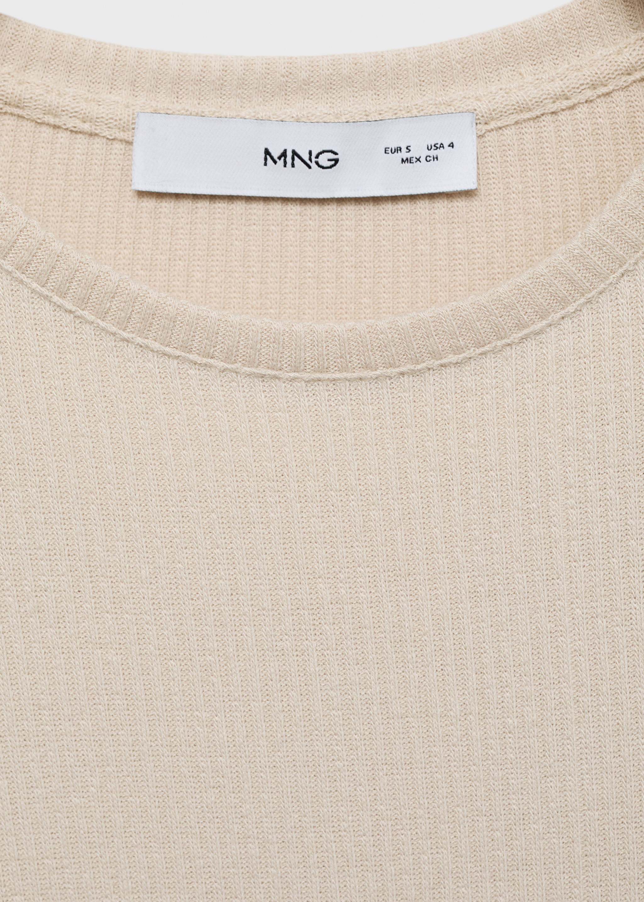 Ribbed  knit t-shirt - Details of the article 8