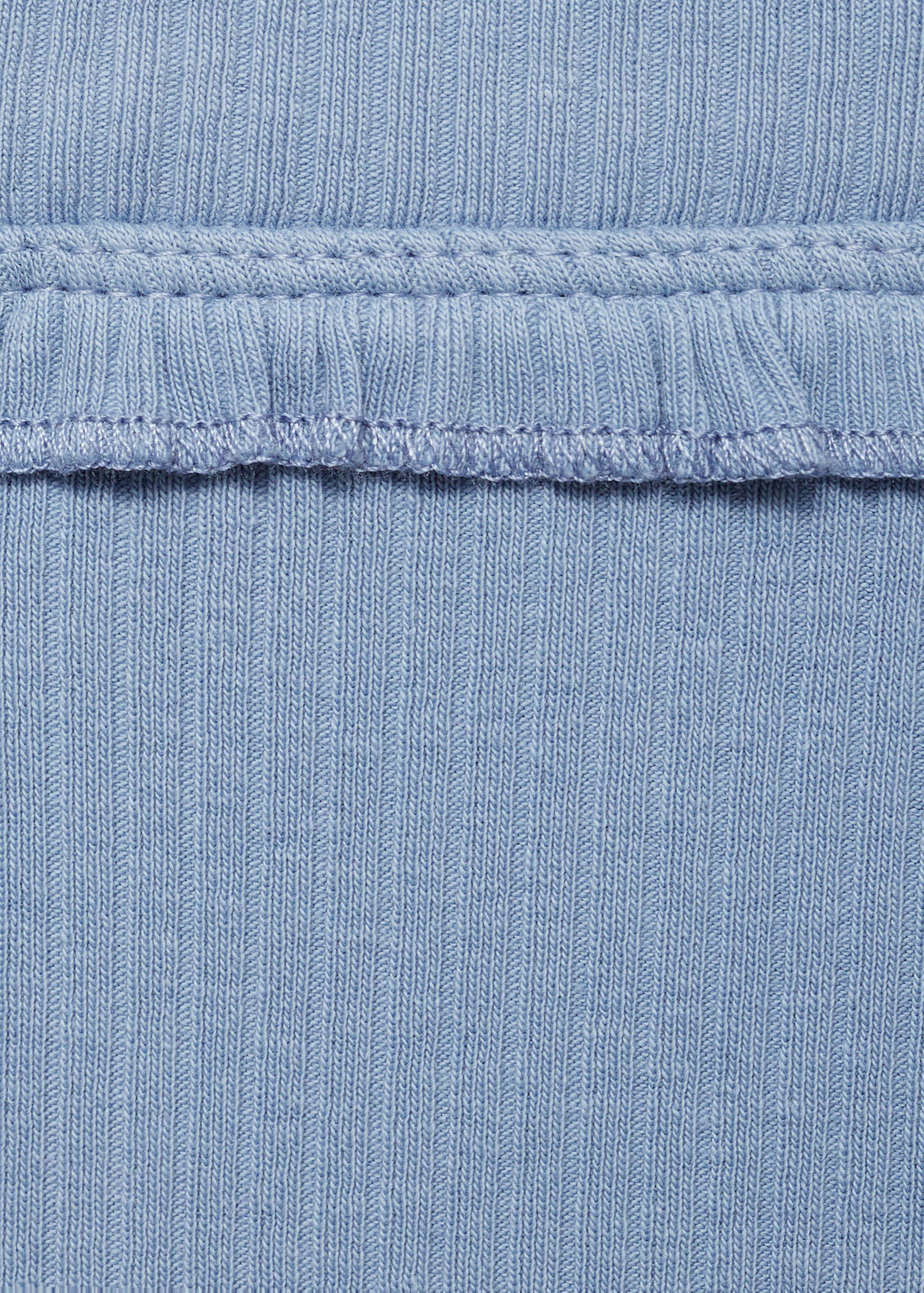 Cotton ribbed leggings - Details of the article 0