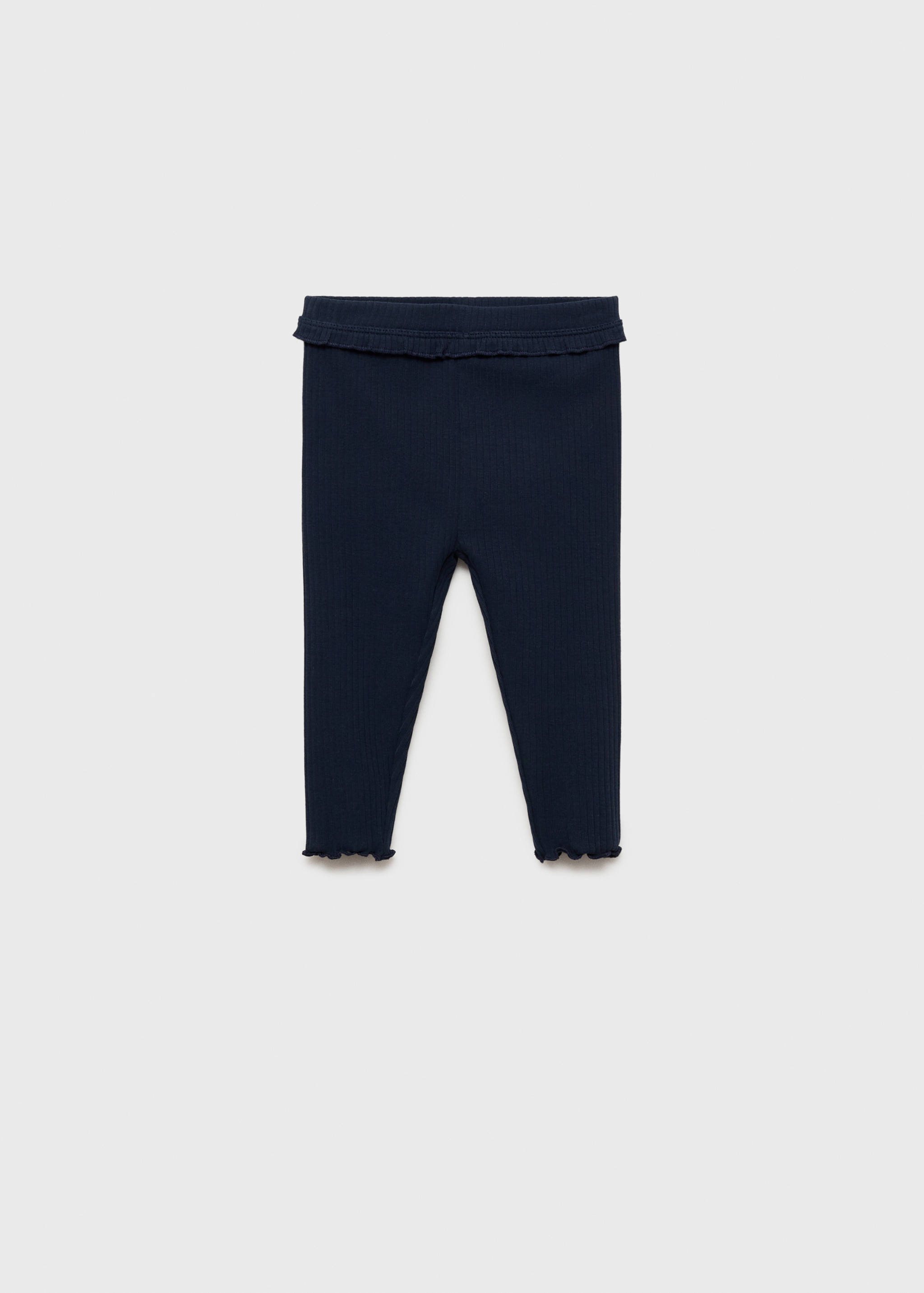 Baumwoll-Leggings mit Rippmuster - Artikel ohne Model
