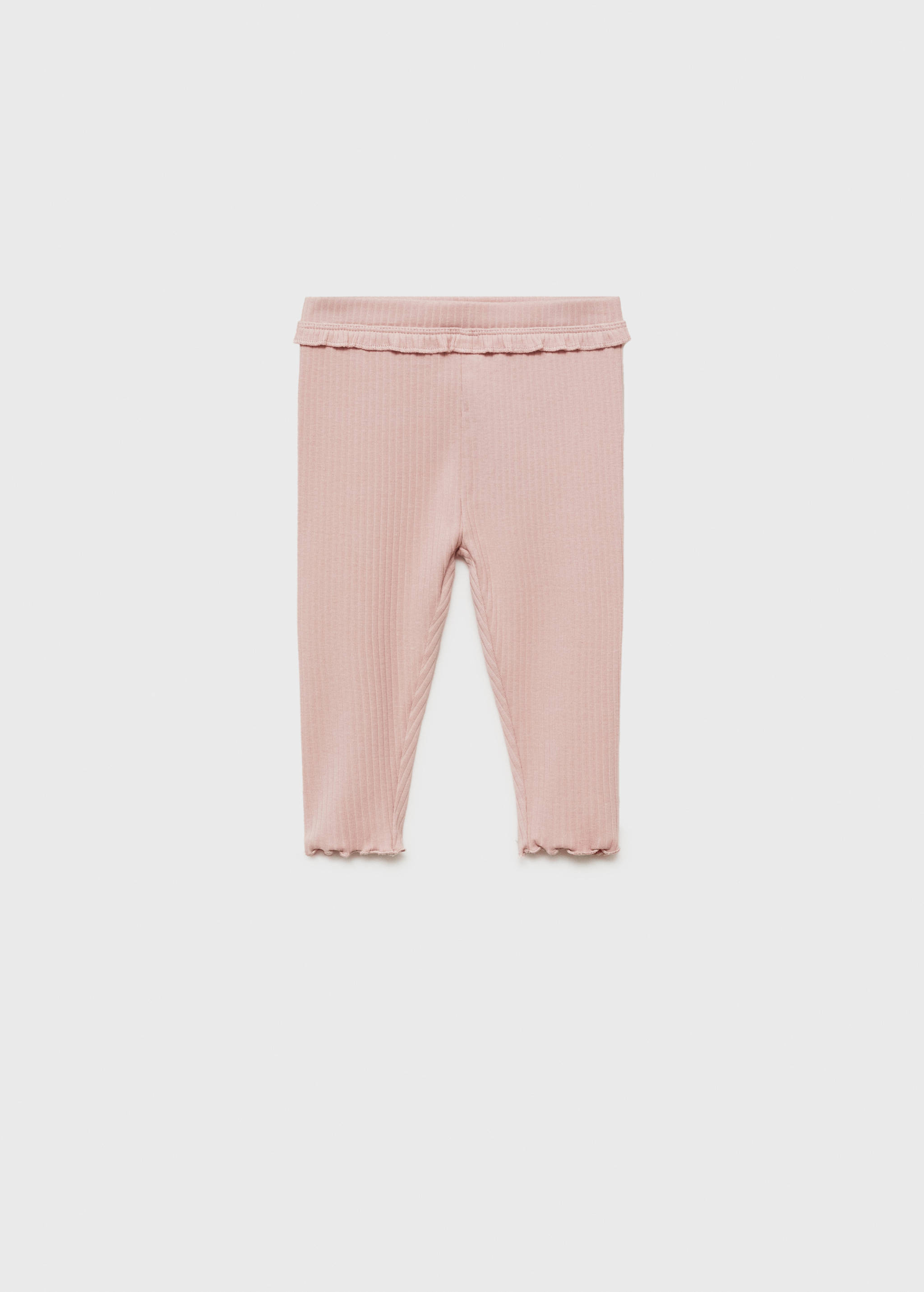 Baumwoll-Leggings mit Rippmuster - Artikel ohne Model