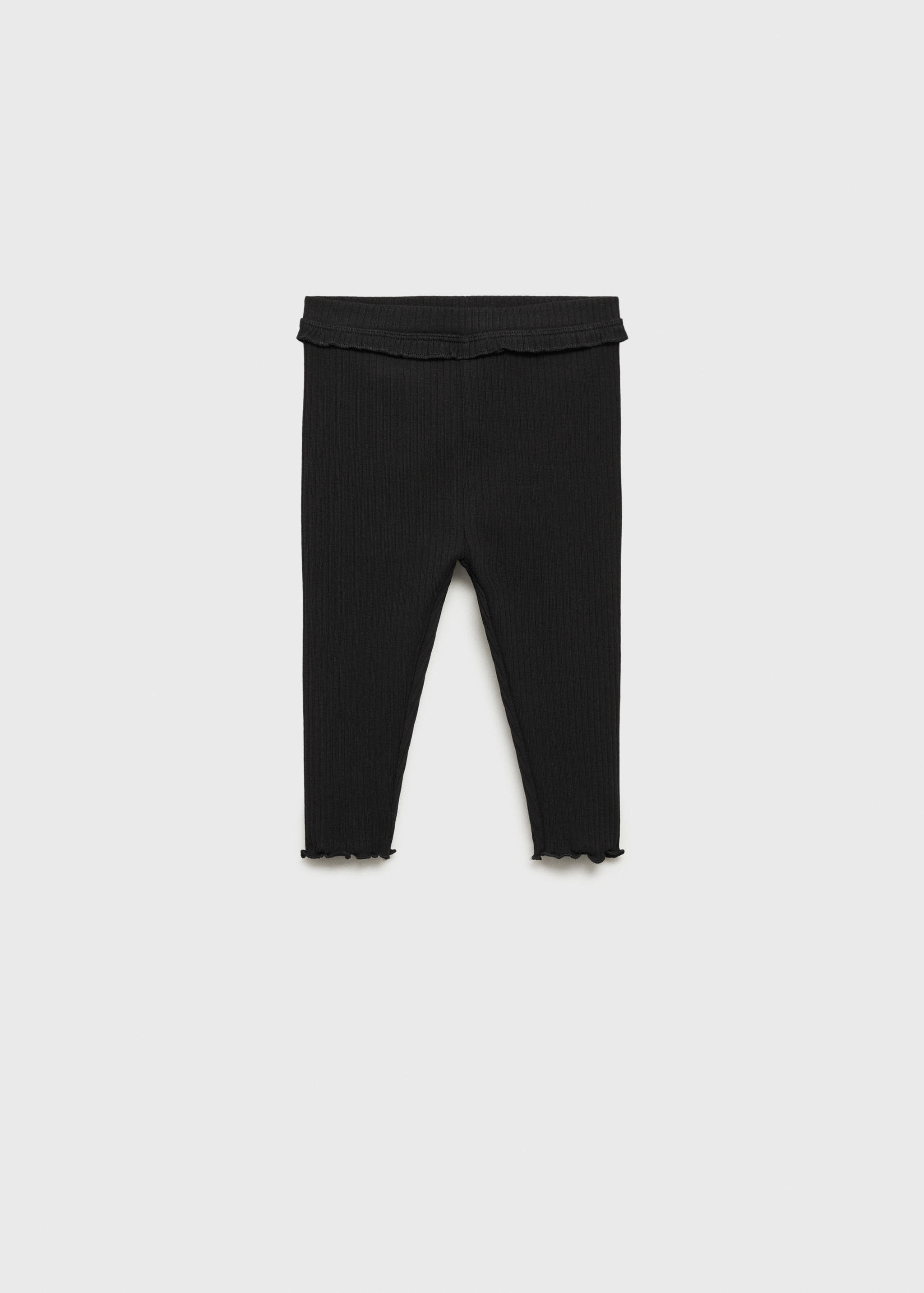 Baumwoll-Leggings mit Rippmuster - Artikel ohne Model