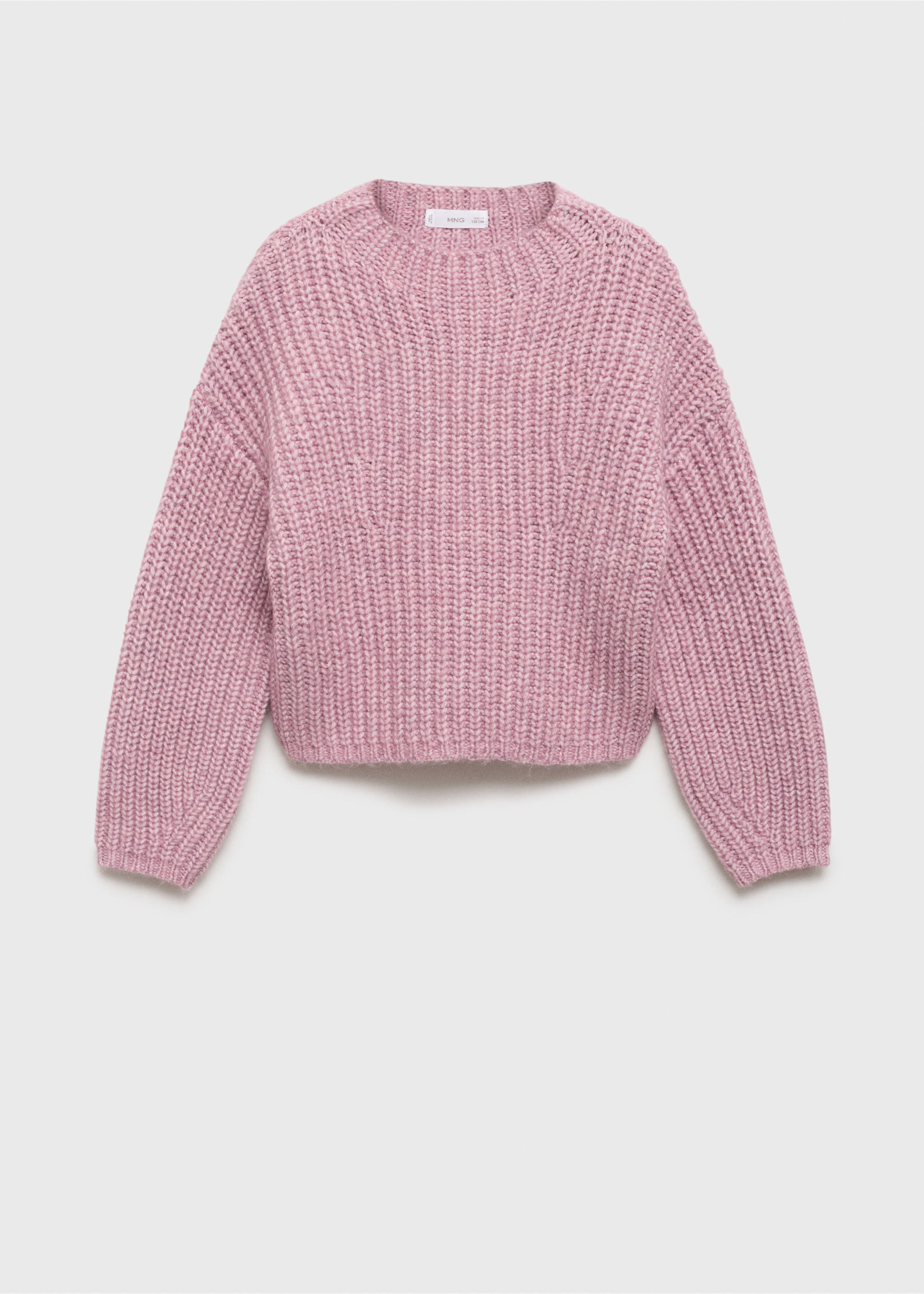 Chunky-knit sweater - Article without model, Pink. Ref: 87060647-00.