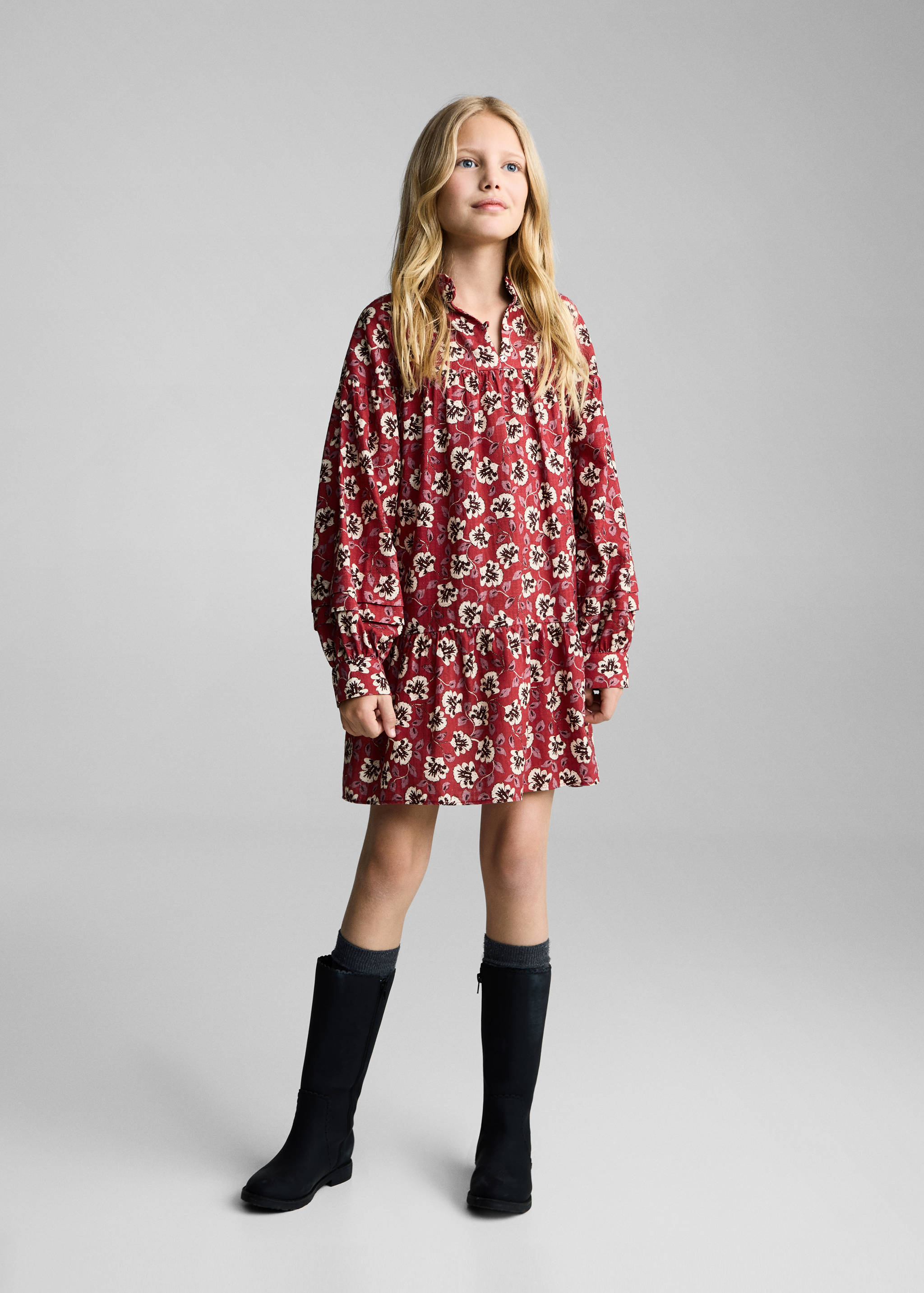 Vestido estampado flores - Plano general