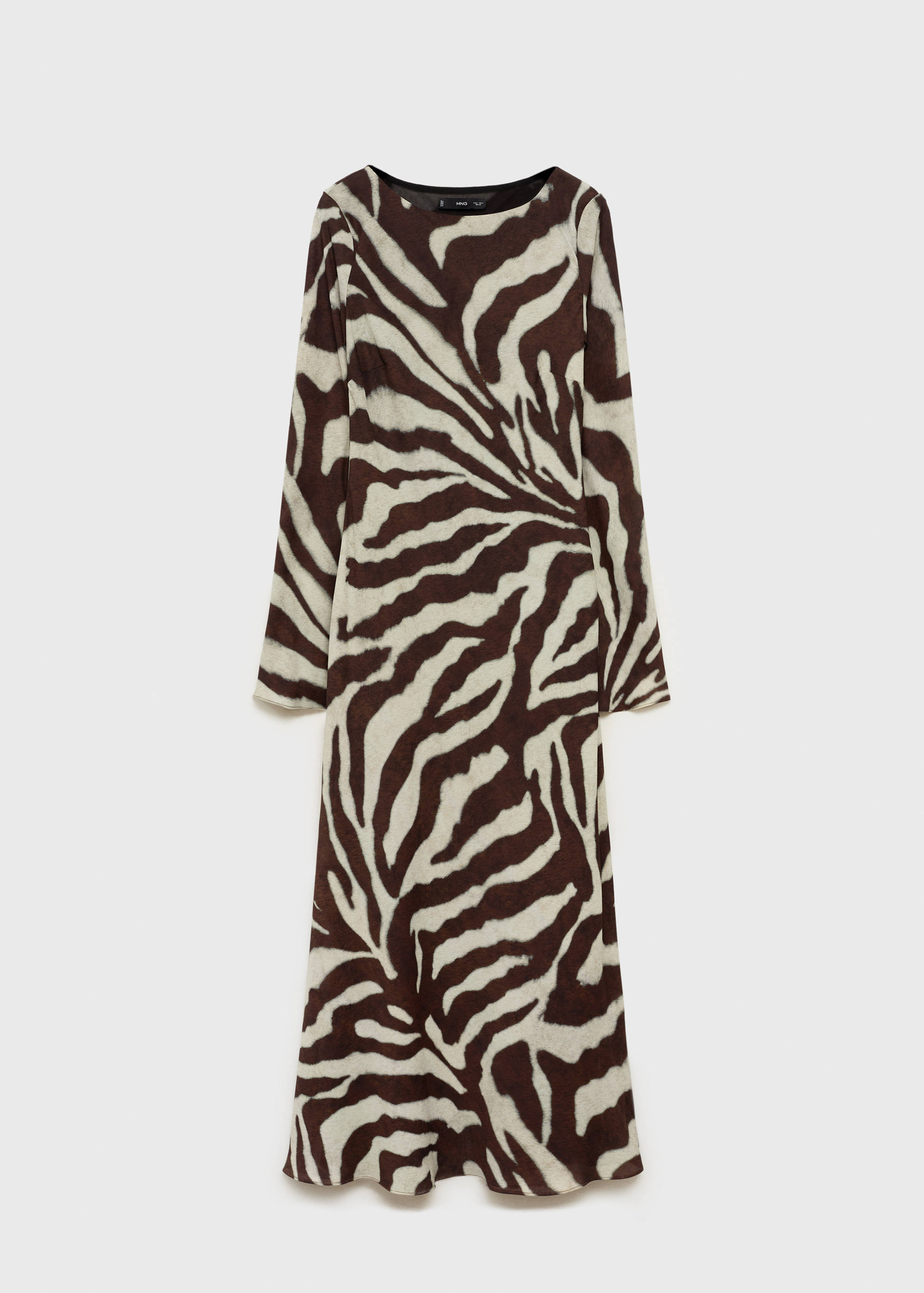 Zebra-print flared dress - Article without model