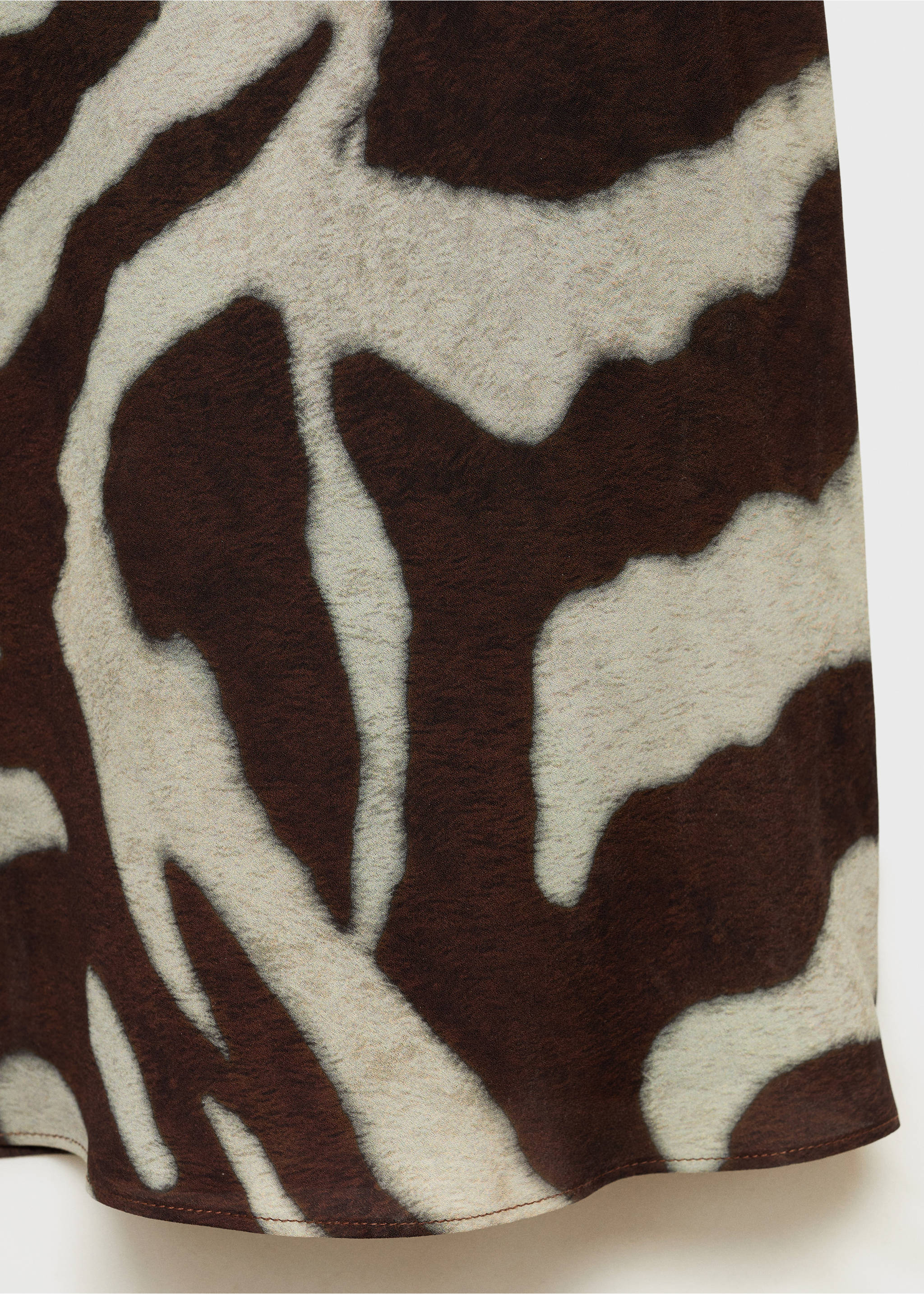 Robe évasée zèbre - Détail de l'article 0, Marron. Ref: 87060652-00.