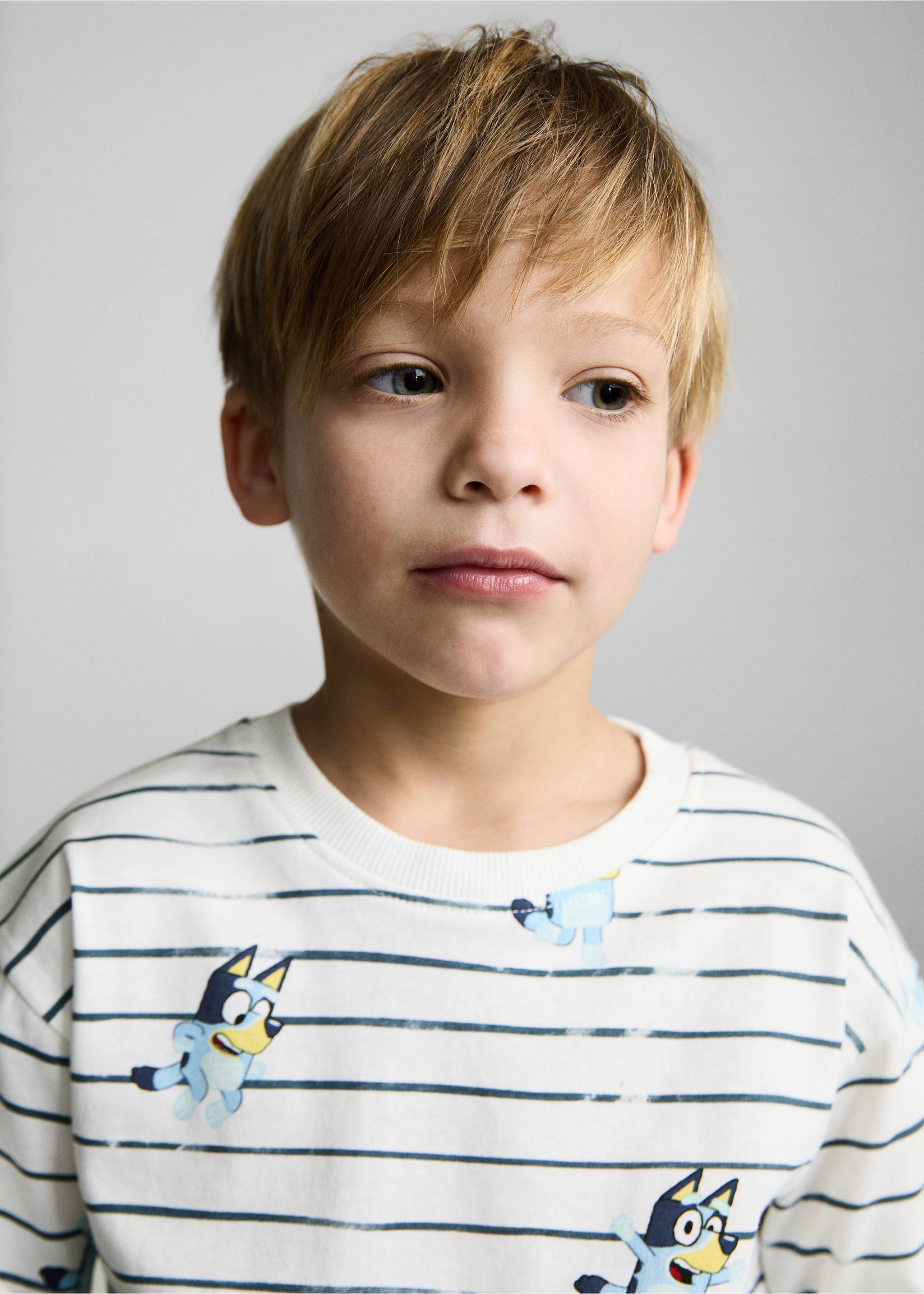 Μπλούζα στάμπα Bluey - Λεπτομέρεια του προϊόντος 1, Υπόλευκο. Ref: 87061047-00.