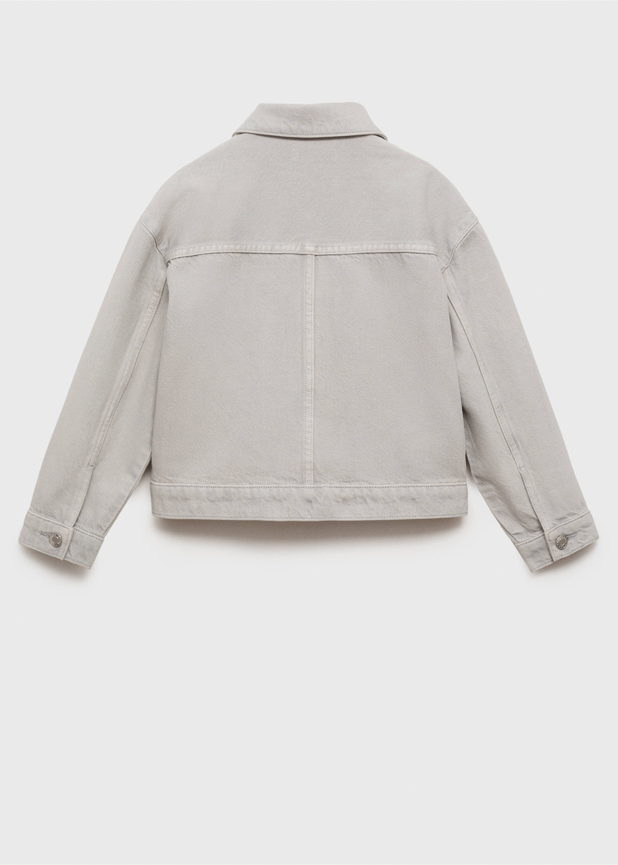 Jeansjacke mit Nieten - Rückseite des Artikels, Denim Grau. Ref: 87061049-00.