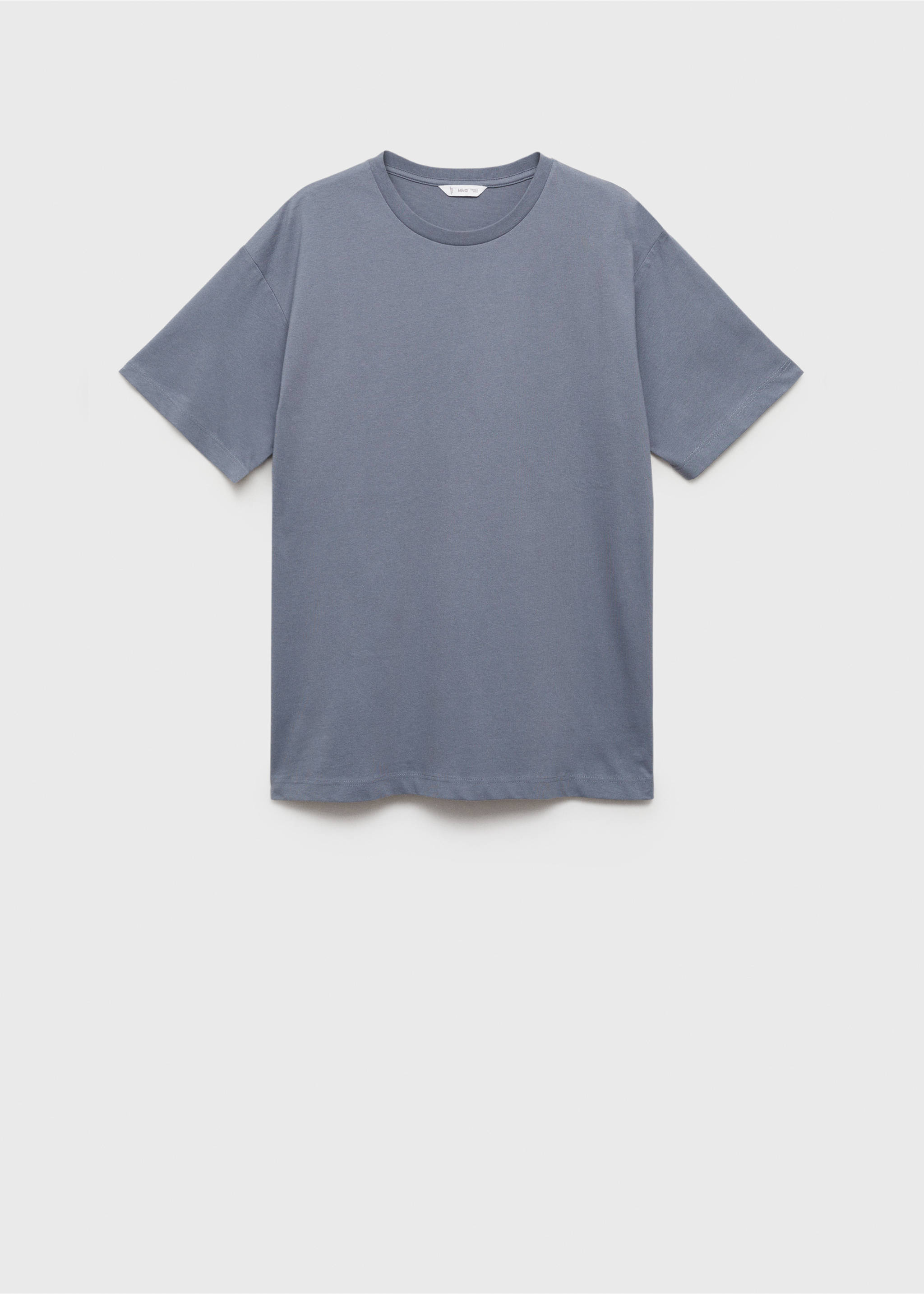Essential cotton-blend T-shirt - Article without model, Blue. Ref: 87061053-00.
