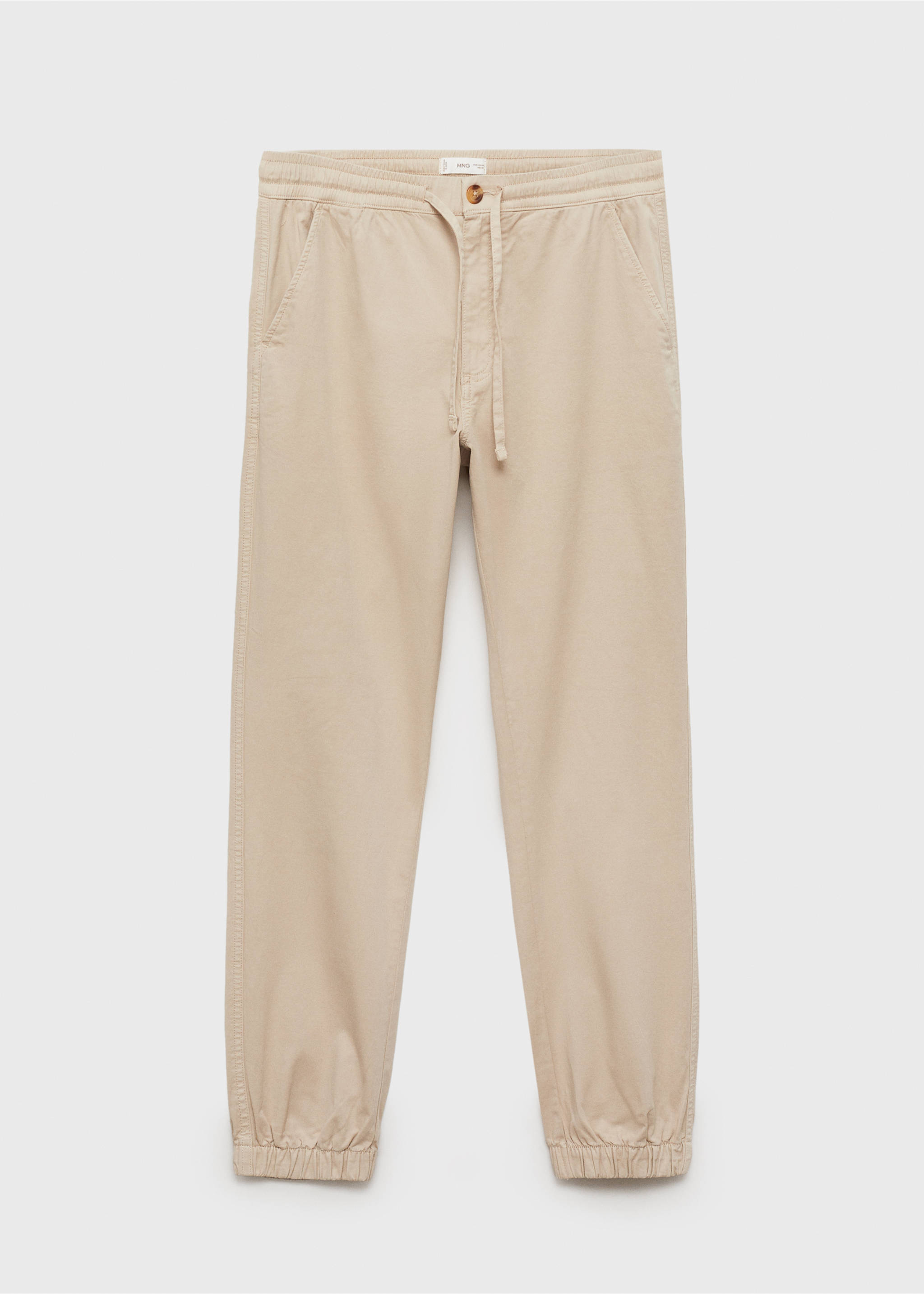 Jogger Pants aus Baumwolle mit Taschen - Artikel ohne Model, Eisgrau. Ref: 87061055-00.