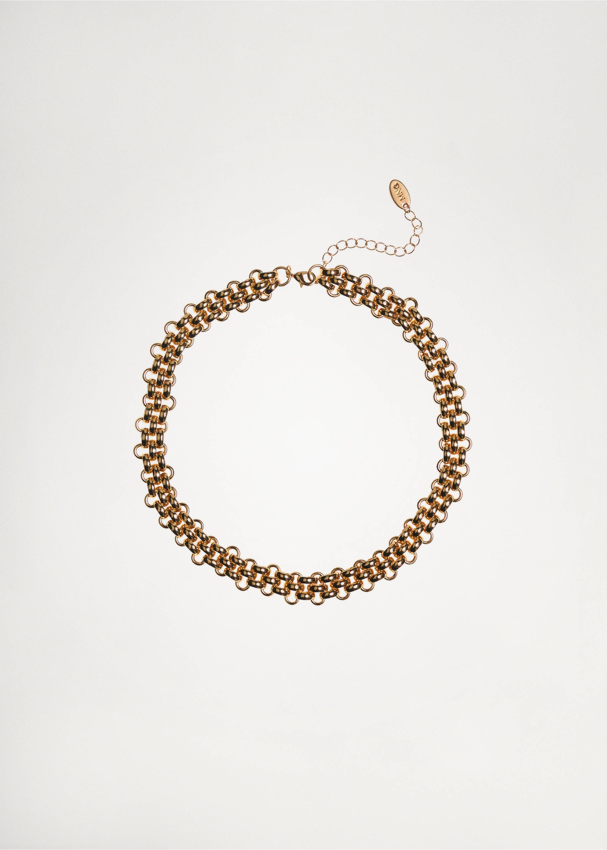 Link chain necklace - Details of the article 9, Gold. Ref: 87061059-00.