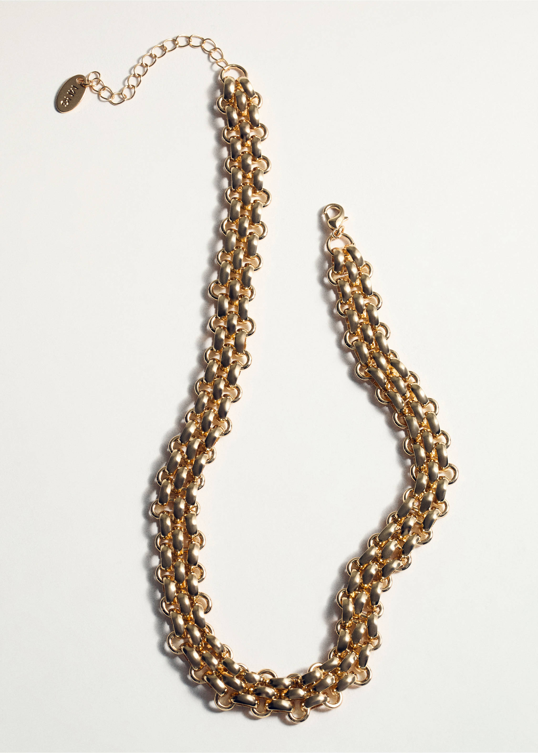 Link chain necklace - Details of the article 5, Gold. Ref: 87061059-00.