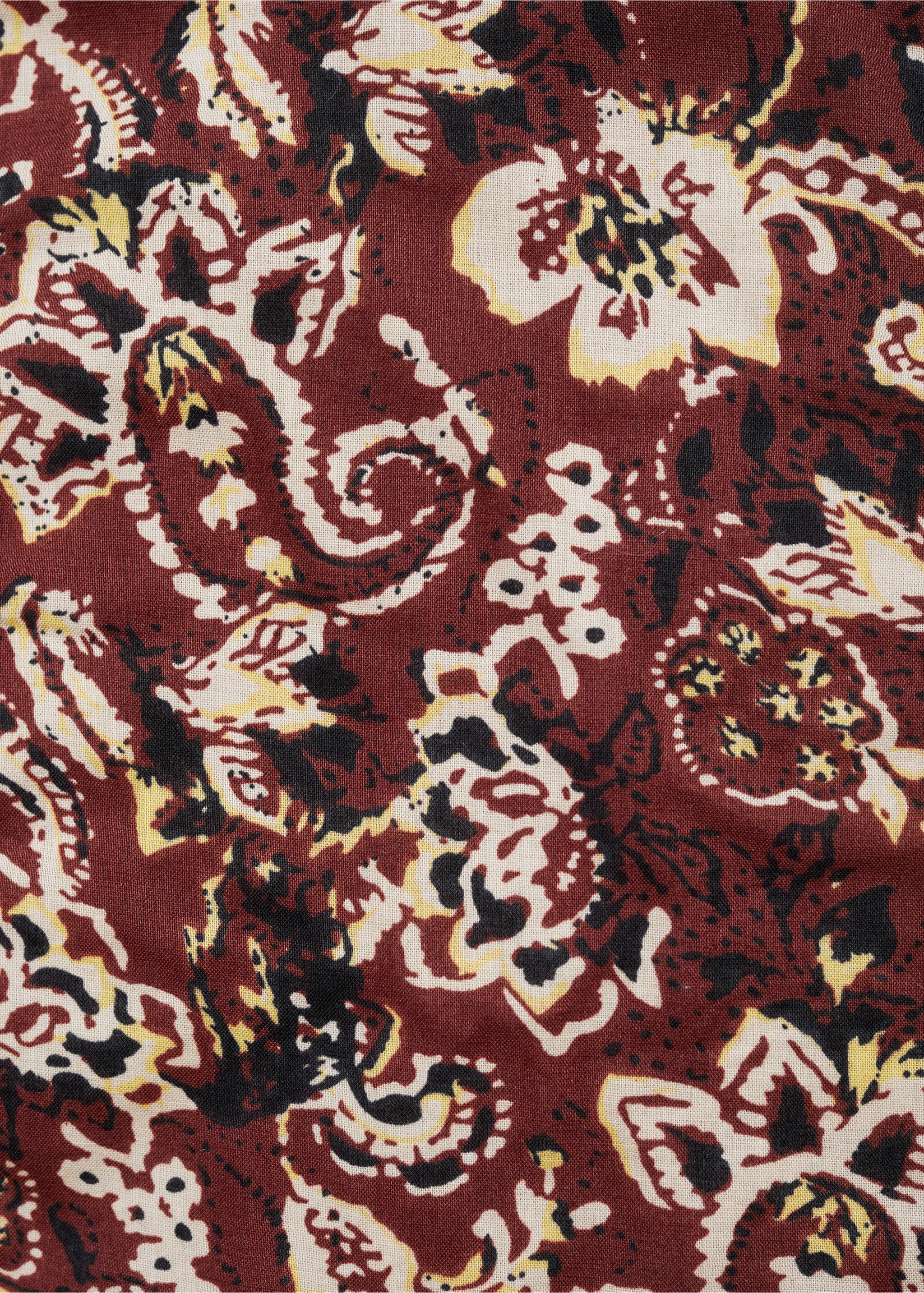 Gilet crop imprimé - Détail de l'article 8, Grenat. Ref: 87061513-00.