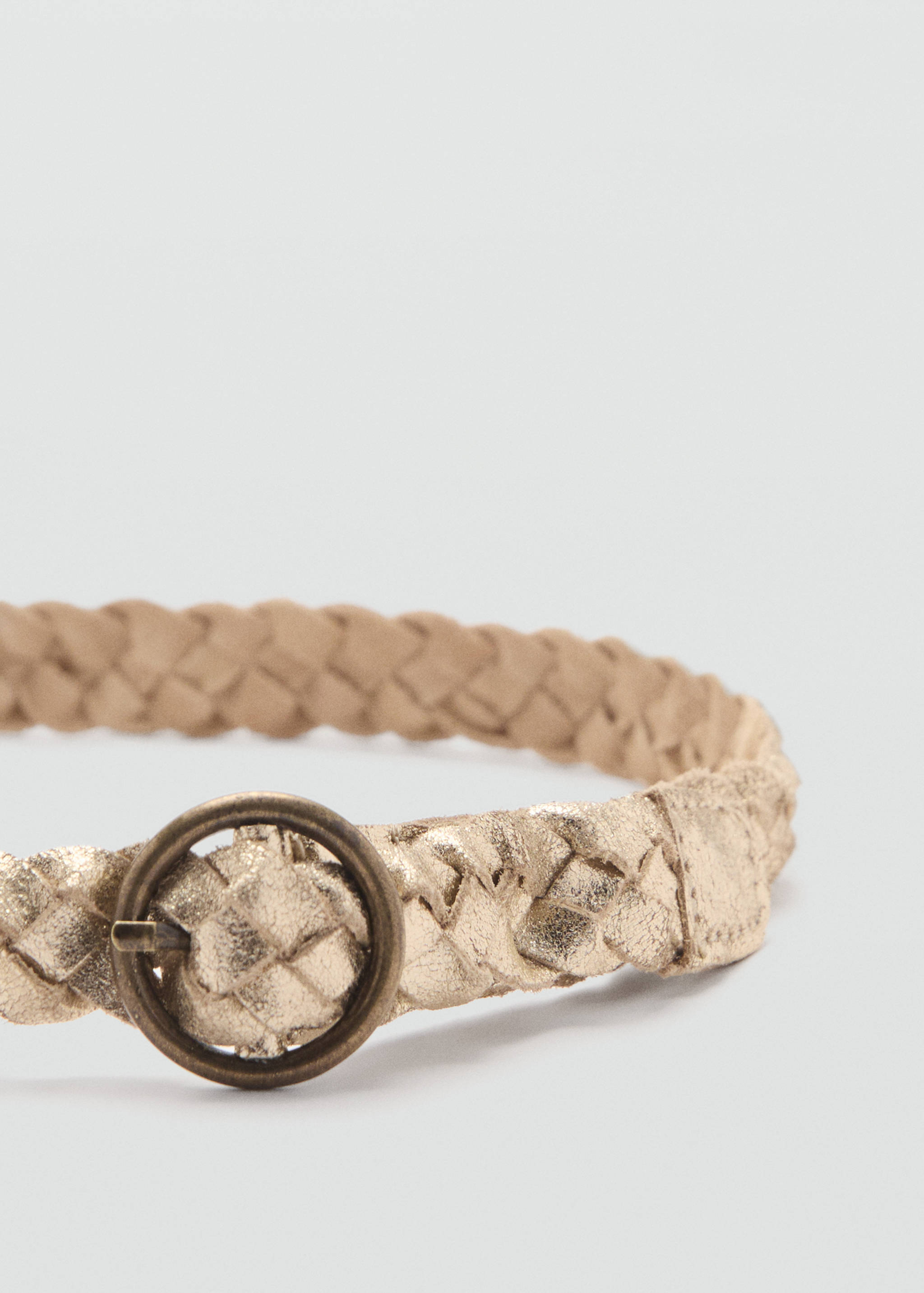 Metallisierter Ledergürtel - Detail des Artikels 1