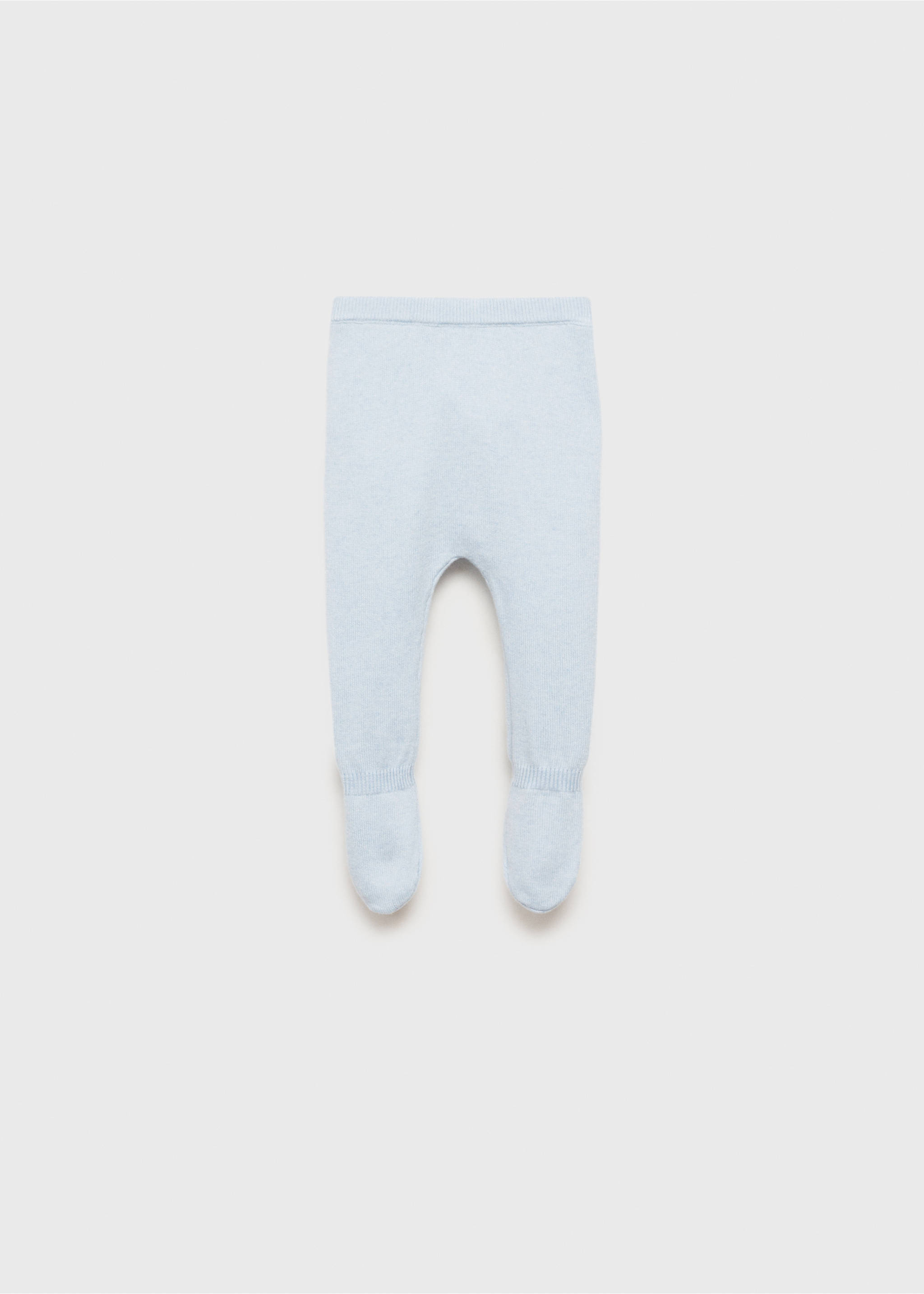 Baumwoll-Strampelhose mit Fuß - Artikel ohne Model, Himmelblau. Ref: 87061519-00.