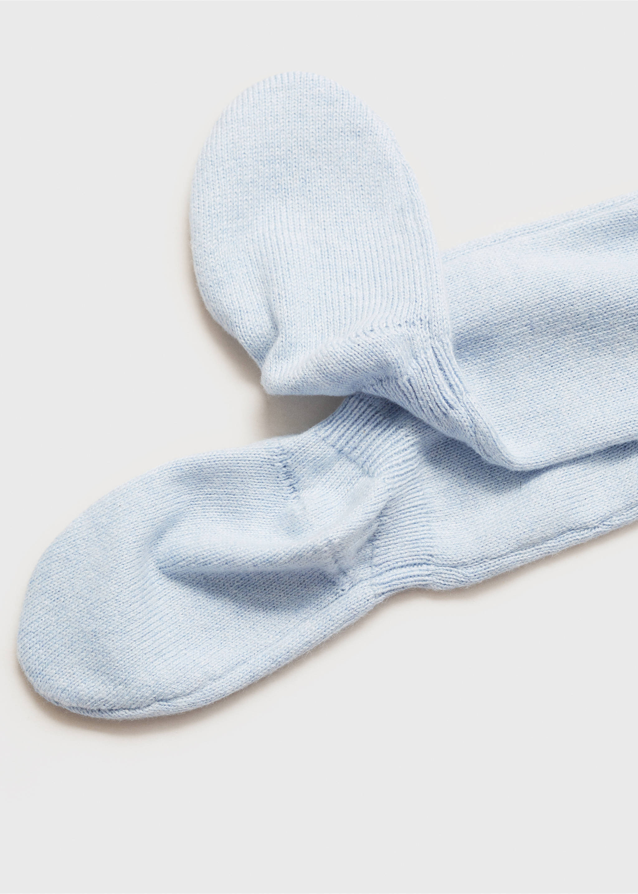 Baumwoll-Strampelhose mit Fuß - Detail des Artikels 8, Himmelblau. Ref: 87061519-00.