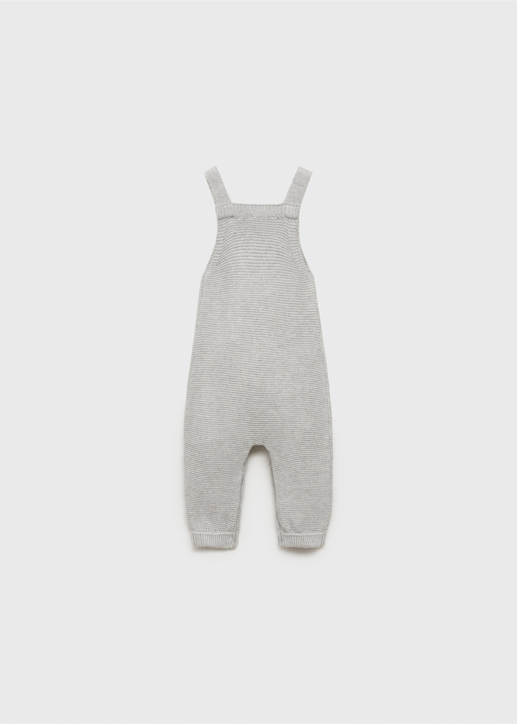 Σαλοπέτα πλεκτή βαμβακερή - Πίσω όψη προϊόντος, Γκρι Μέτριο Μελανζέ. Ref: 87061520-00.