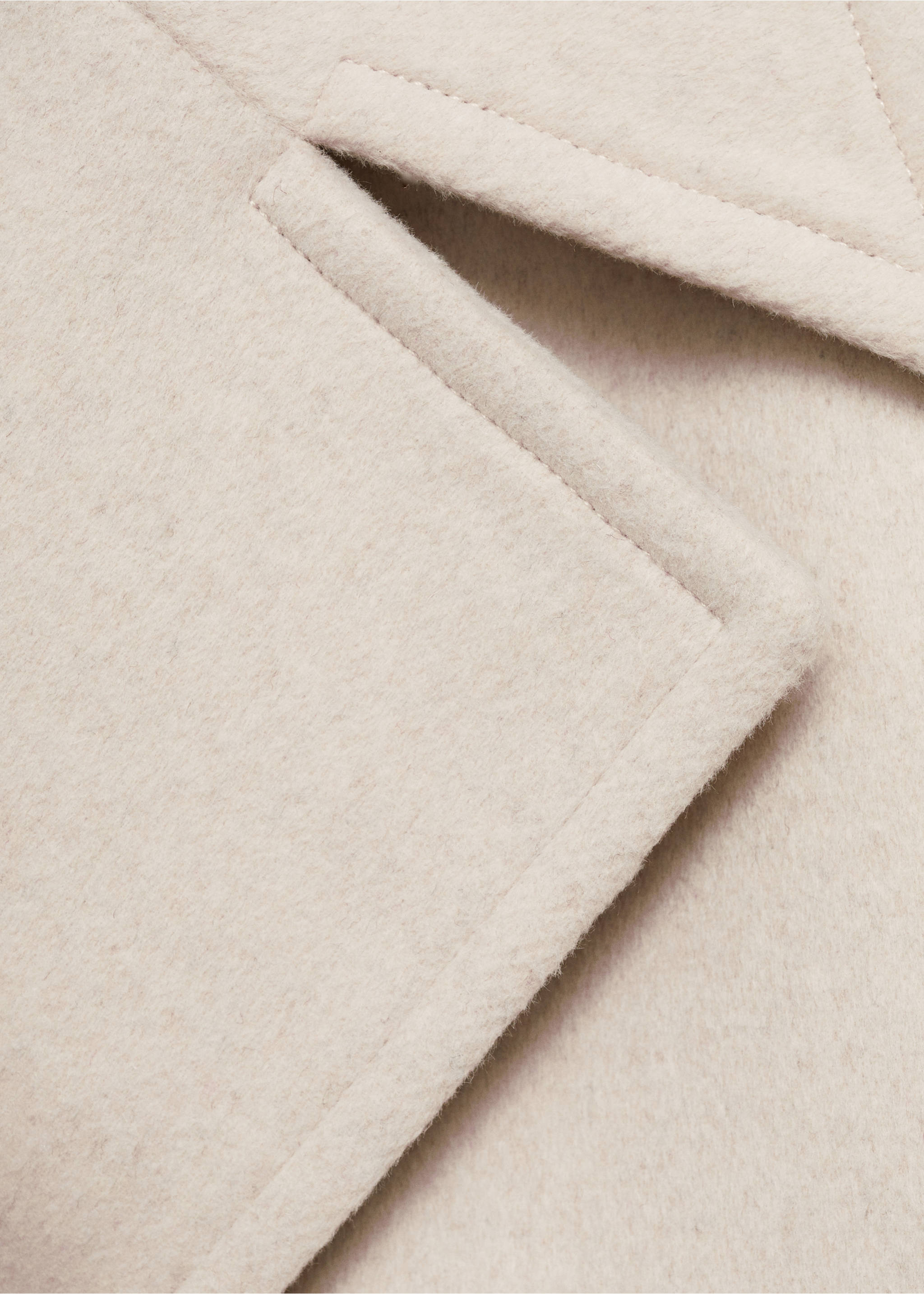 Wool-blend jacket with maxi lapels - Details of the article 8, Light/Pastel Grey. Ref: 87061522-00.