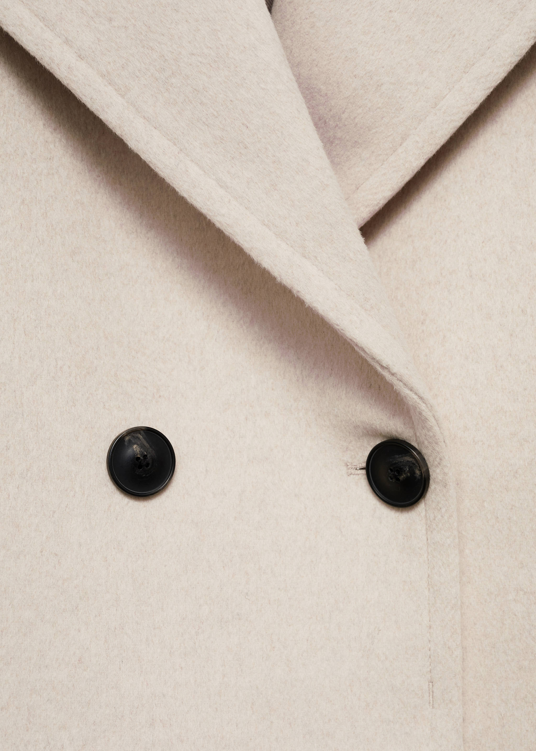 Jacke aus Wollgemisch mit Maxi-Reverskragen - Detail des Artikels 0