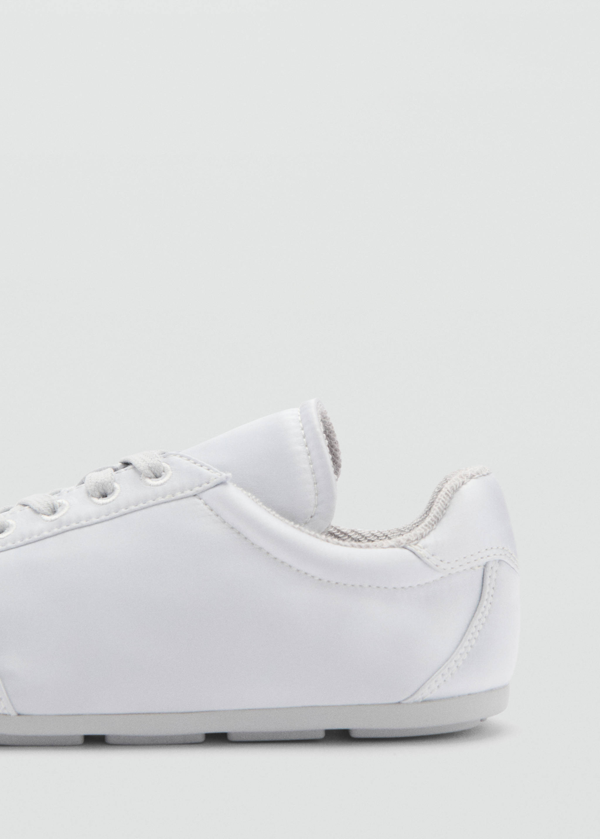 Satin lace-up trainers - Details of the article 1