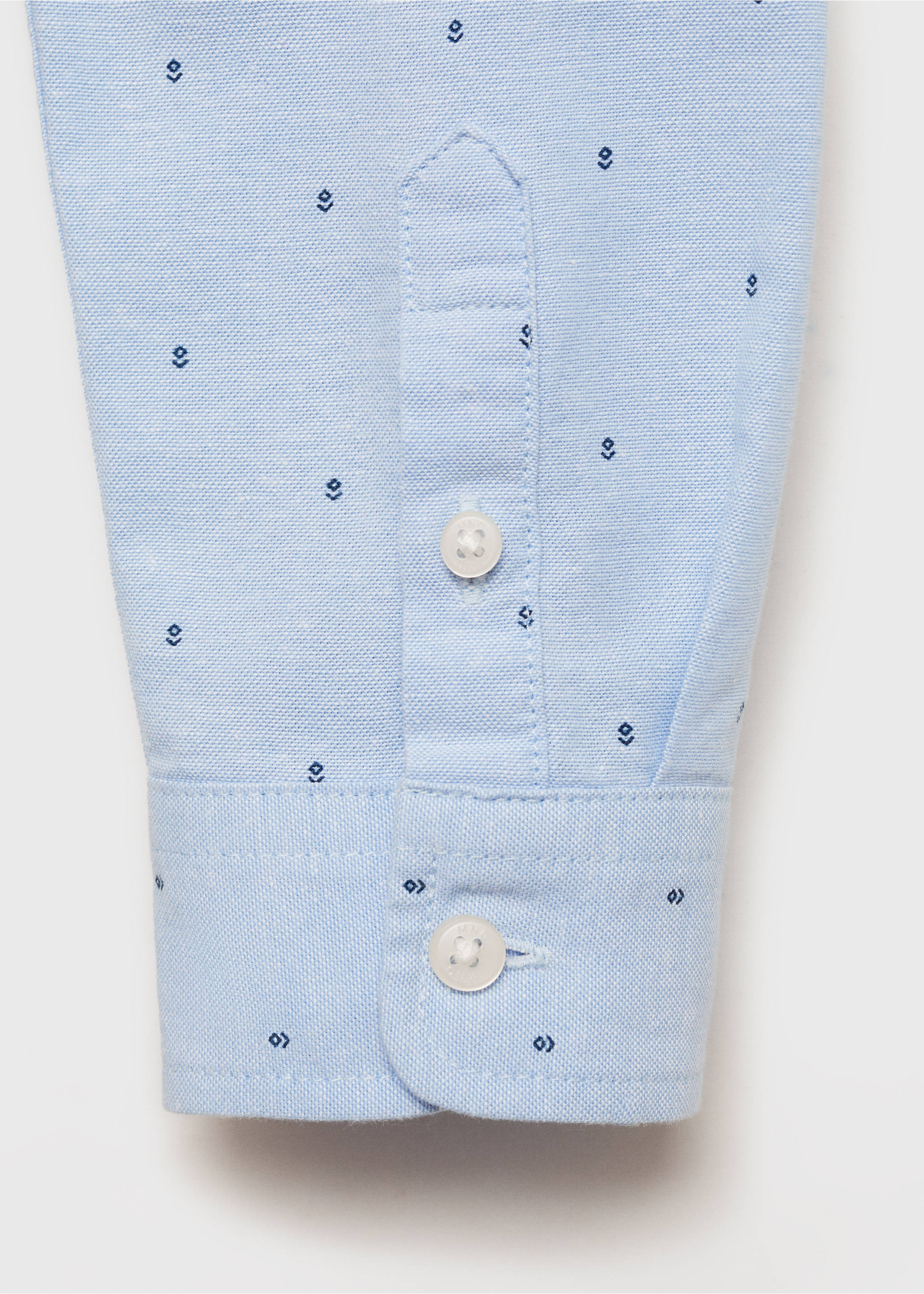 Gemustertes Oxfordhemd - Detail des Artikels 0, Himmelblau. Ref: 87062534-00.