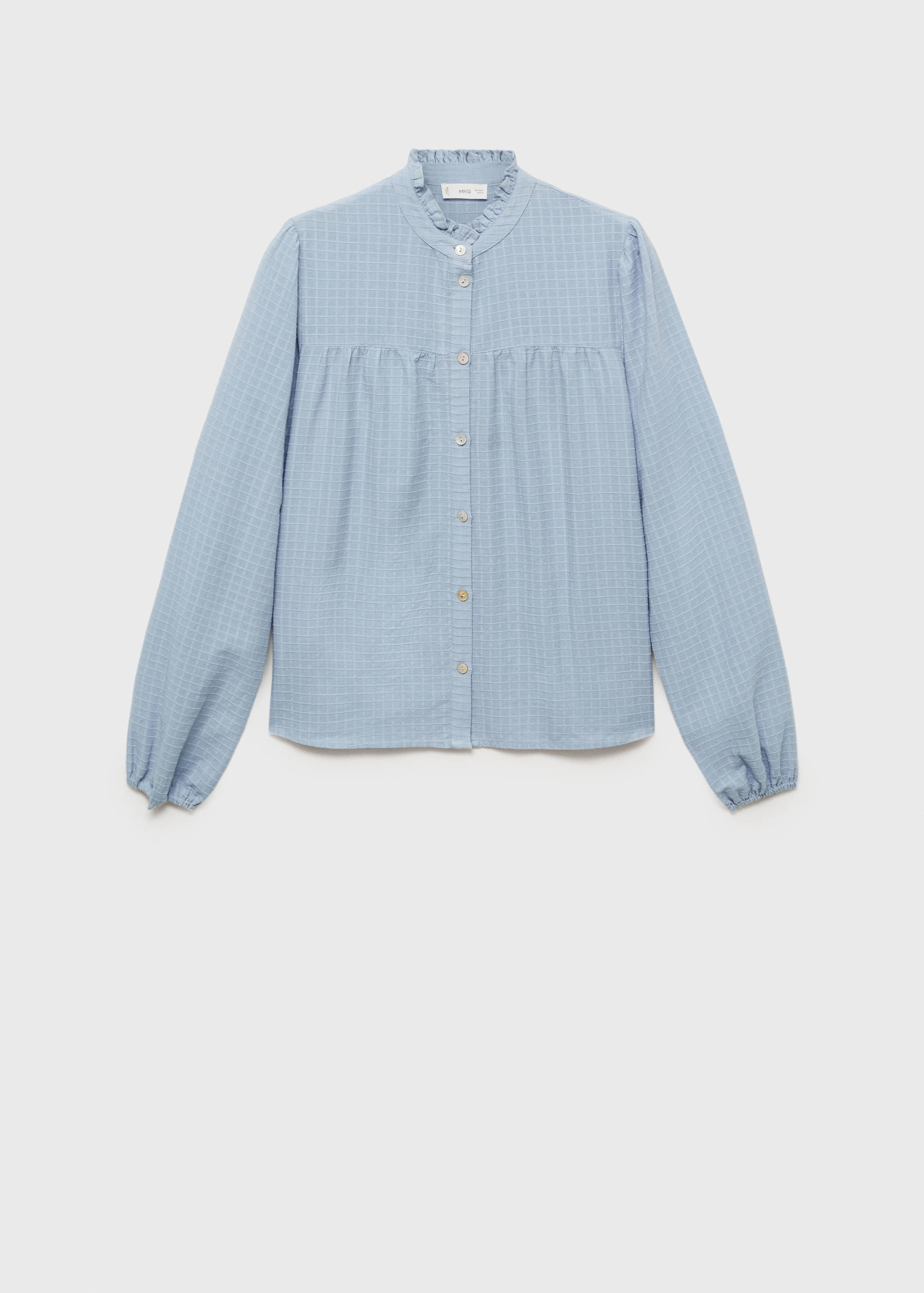 Textured check blouse - Article without model