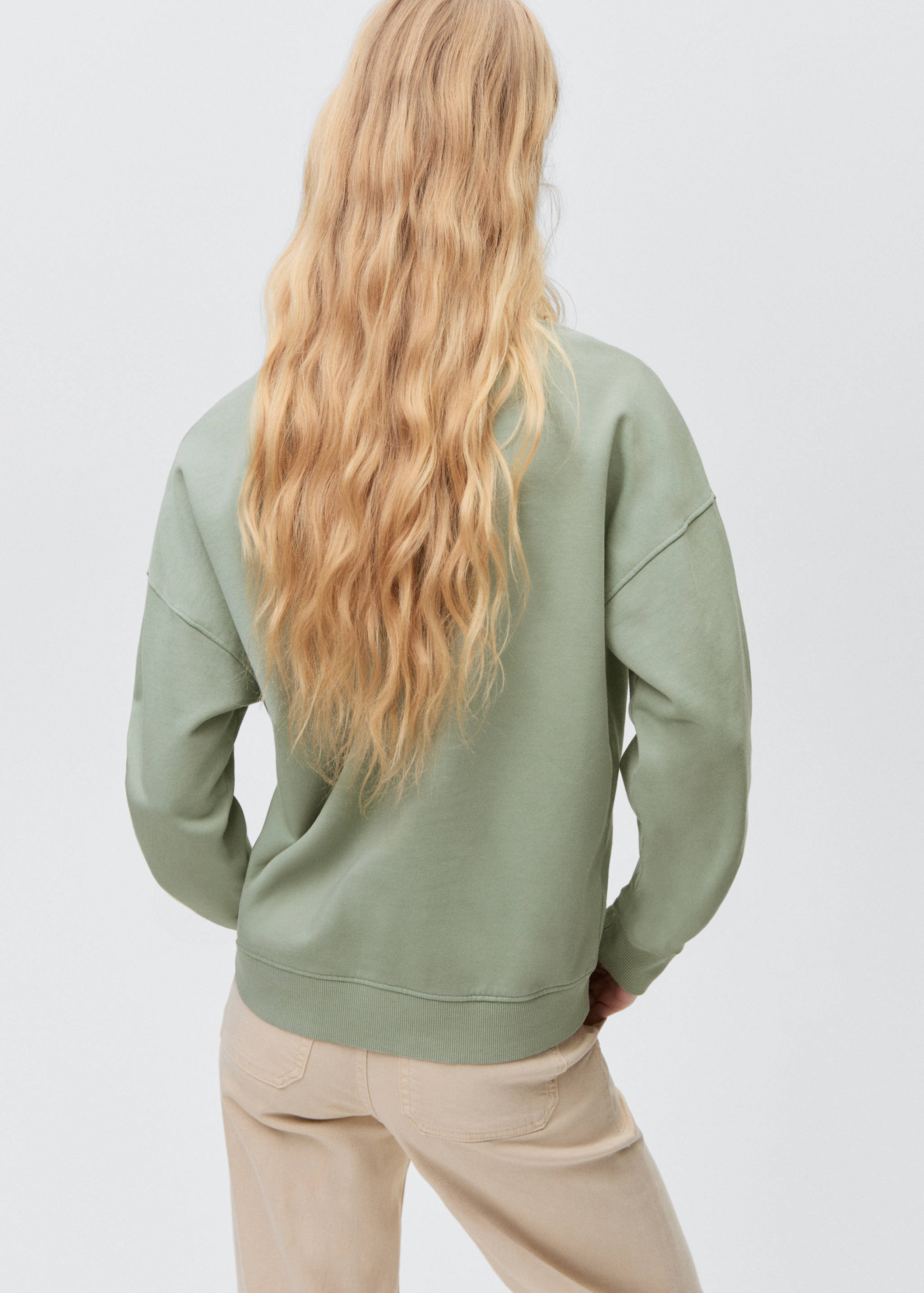 Sweater message imprimé - Verso de l’article