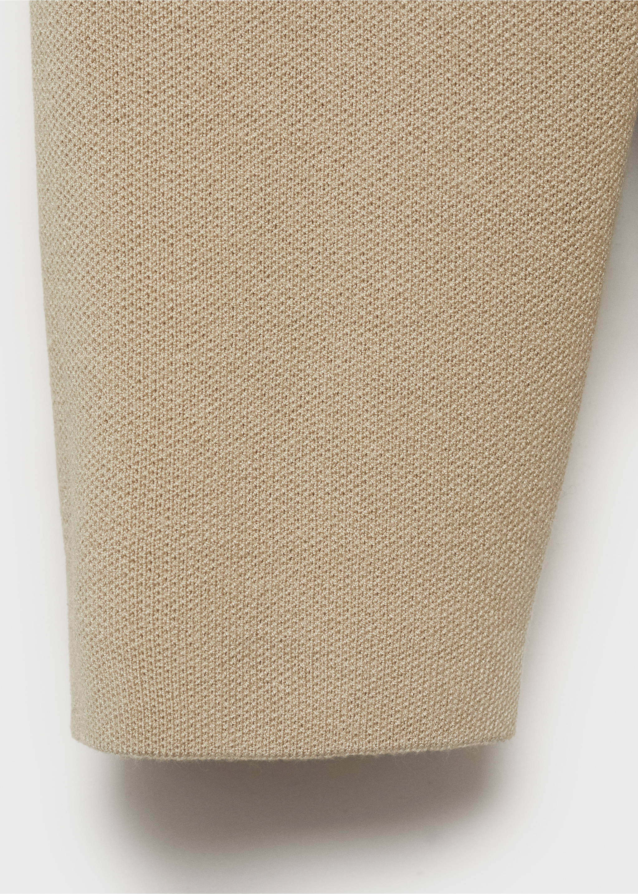 Pulover cu guler Perkins și fermoar - Detaliu al articolului 0, Bej foarte deschis. Ref: 87062890-00.