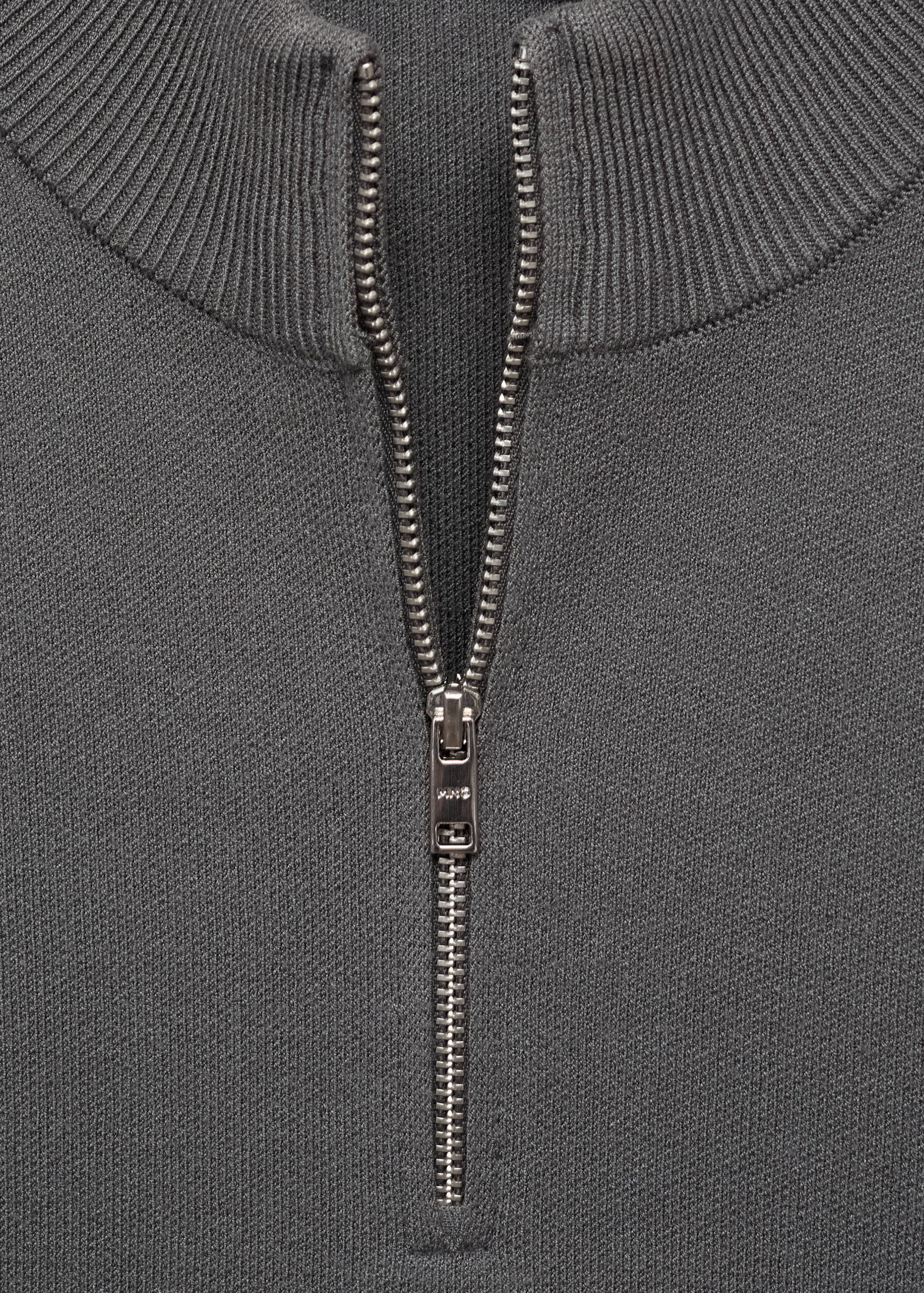 Perkins-neck sweater with zip - Details of the article 8
