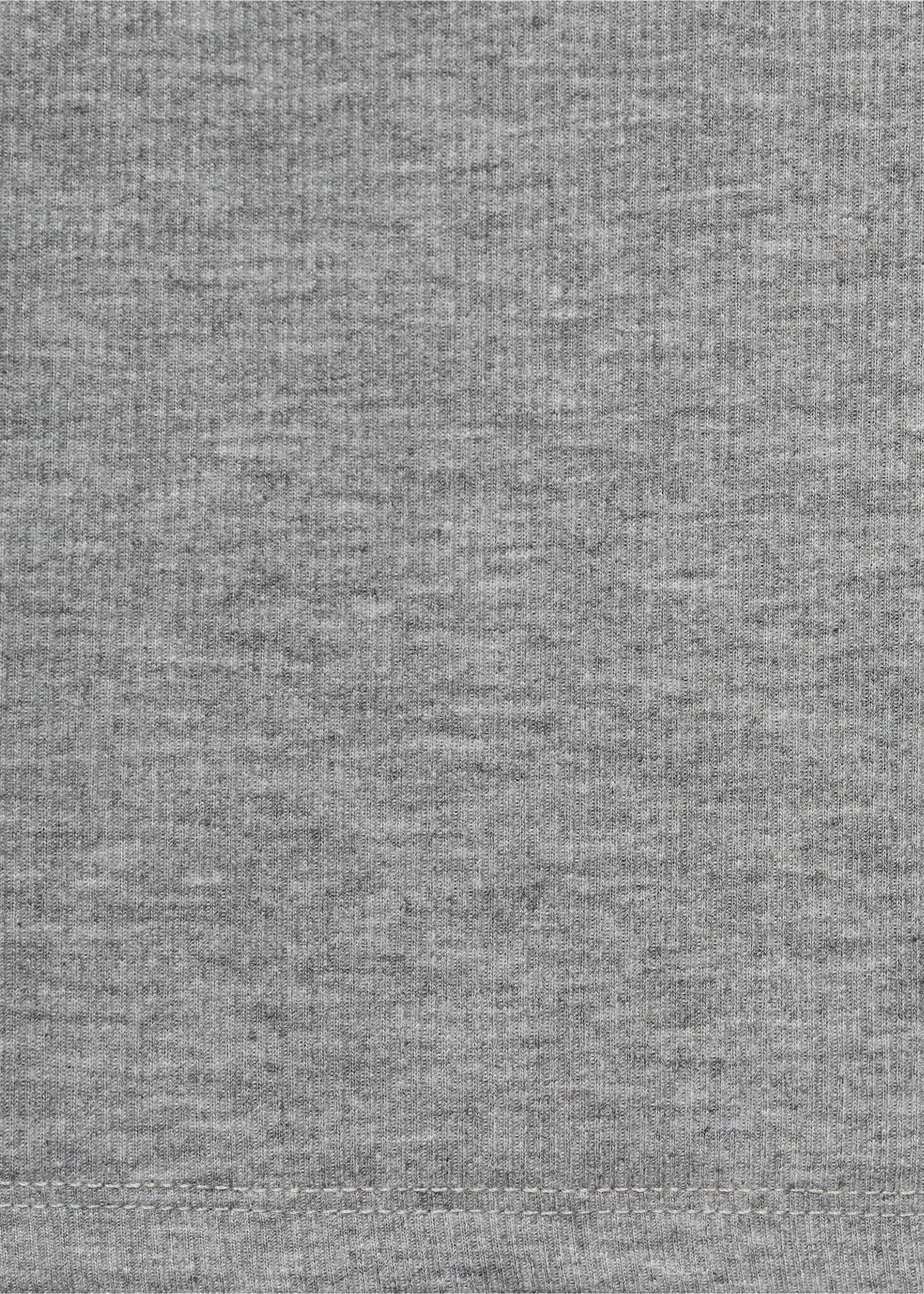 Rib-knit nightgown - Details of the article 0, Grey. Ref: 87062893-00.