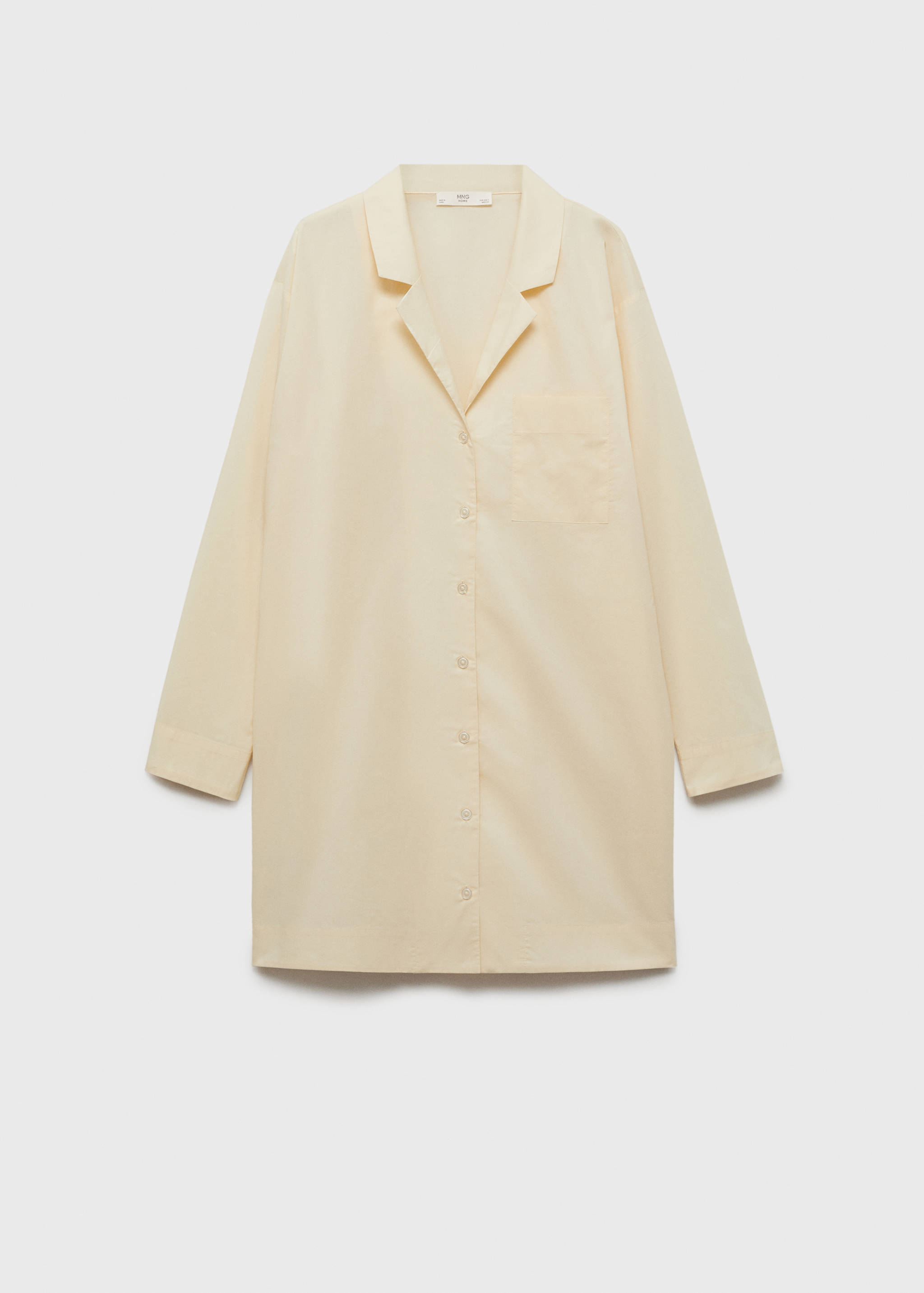 Garment-washed cotton nightgown - Article without model