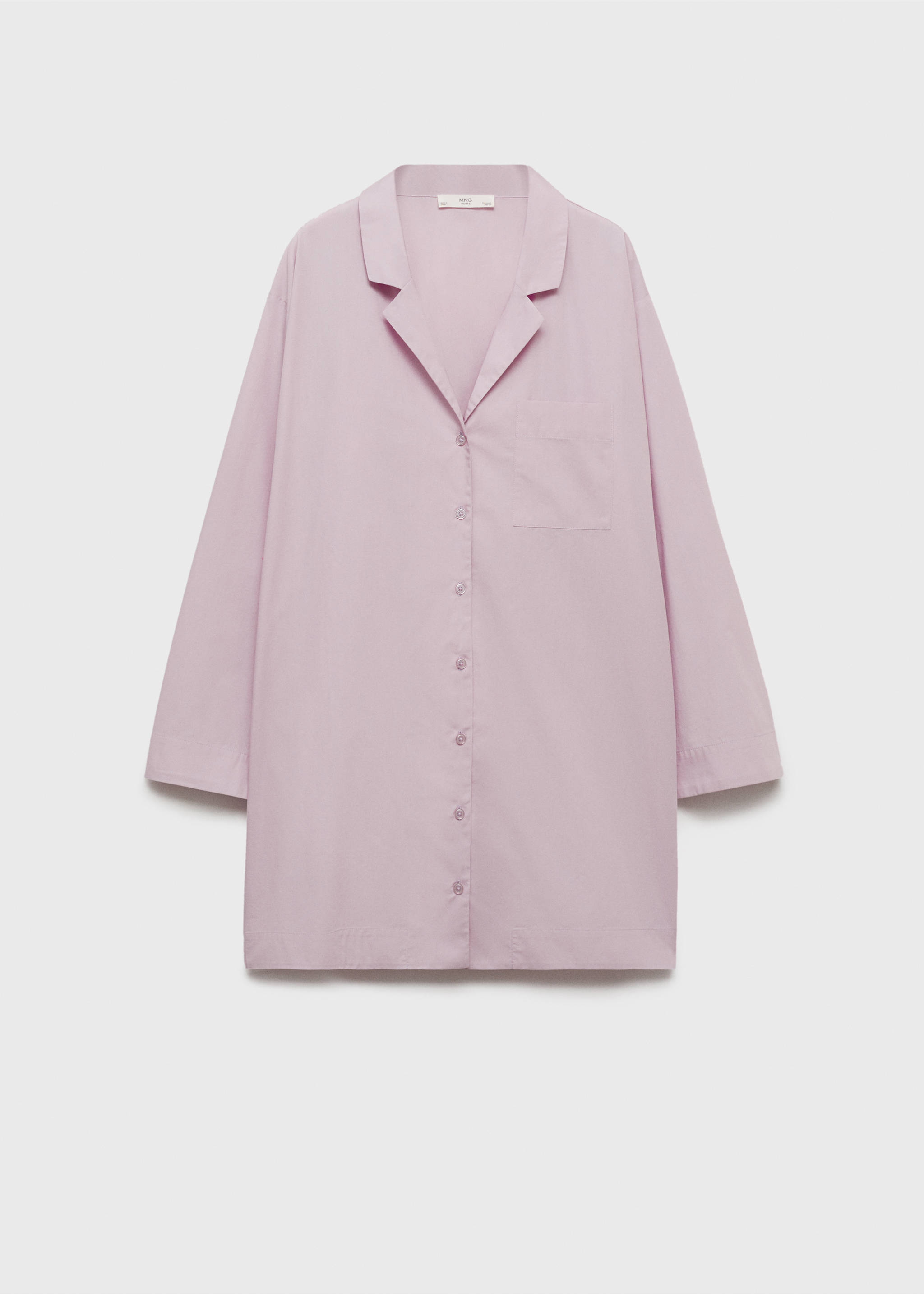 Koszula nocna bawełniana garment washed - Artykuł bez modela/modelki, Liliowy. Ref: 87062896-00.