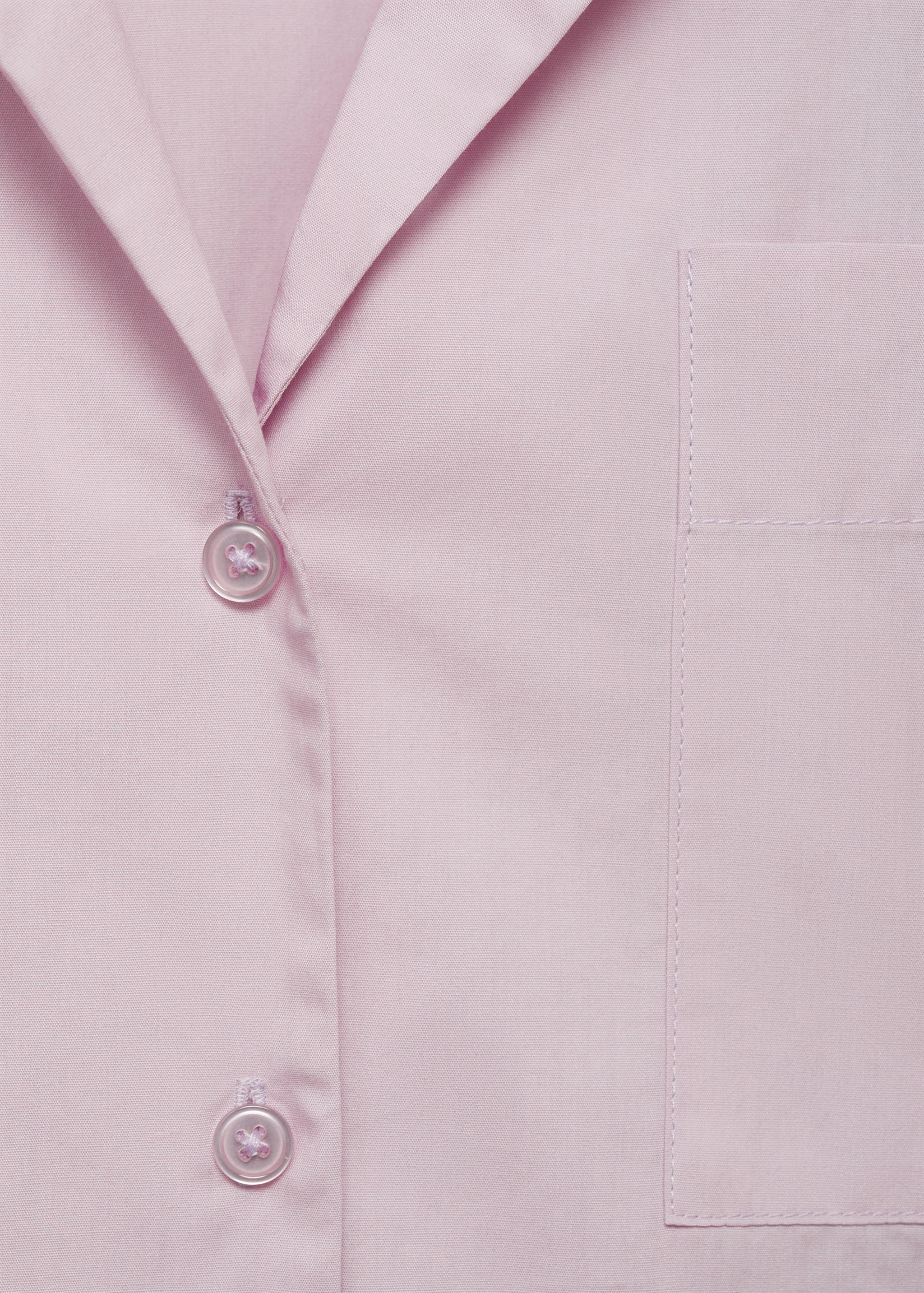 Garment-washed cotton nightgown - Details of the article 0