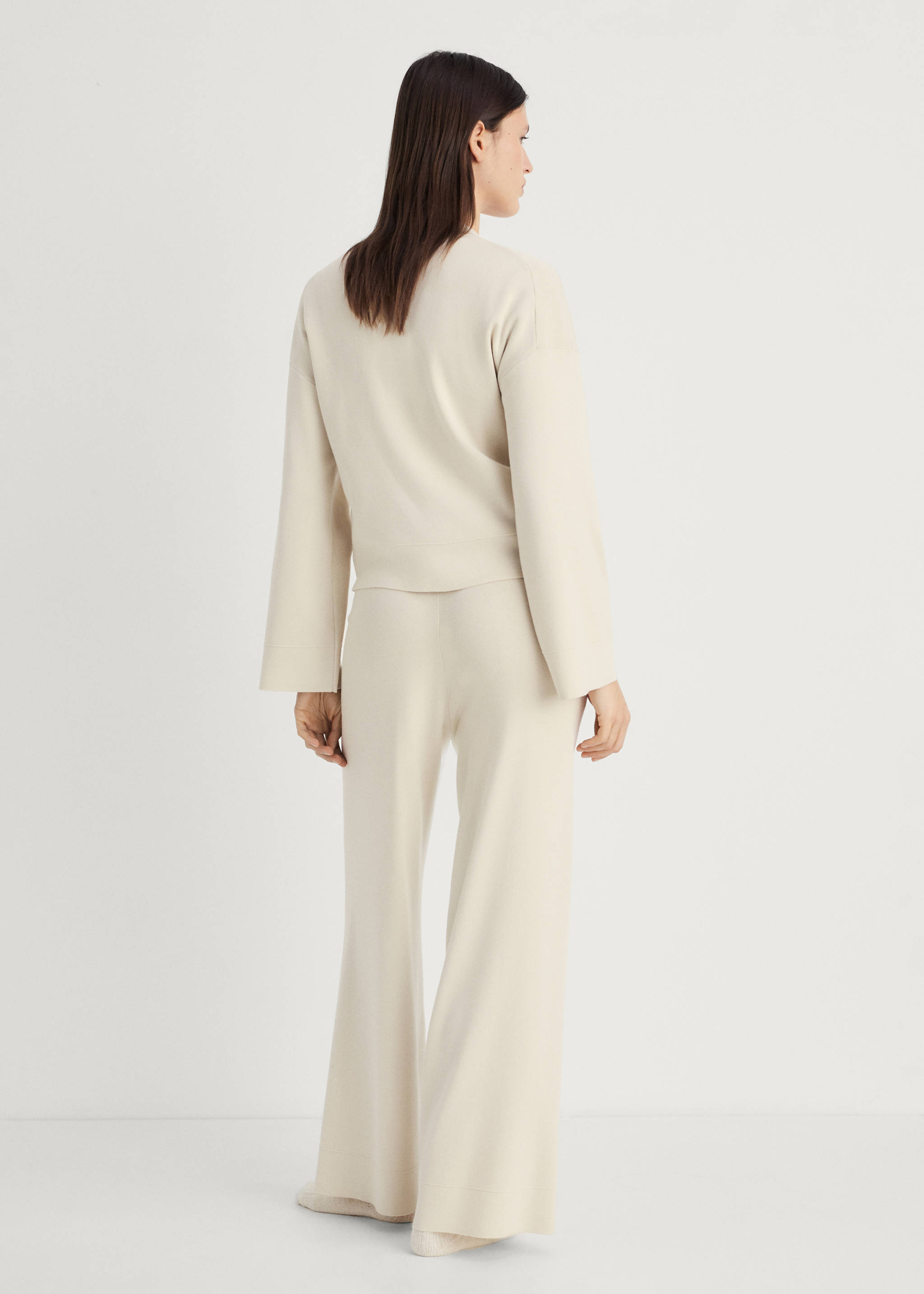 Gerippte Zip-Jacke - Rückseite des Artikels