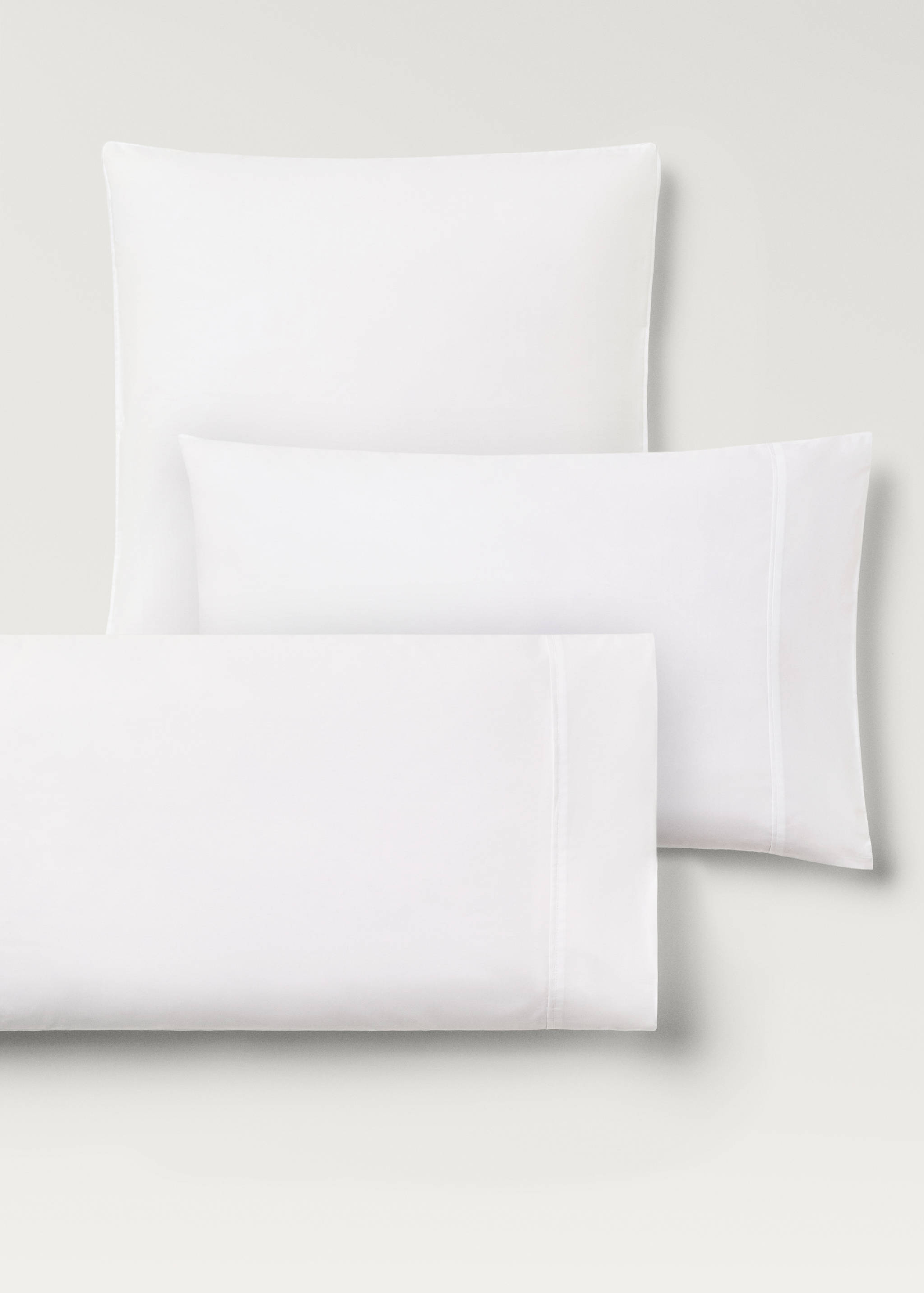 Deux taies d'oreiller percale de coton 300 fils 50x75 cm - Détail de l'article 4