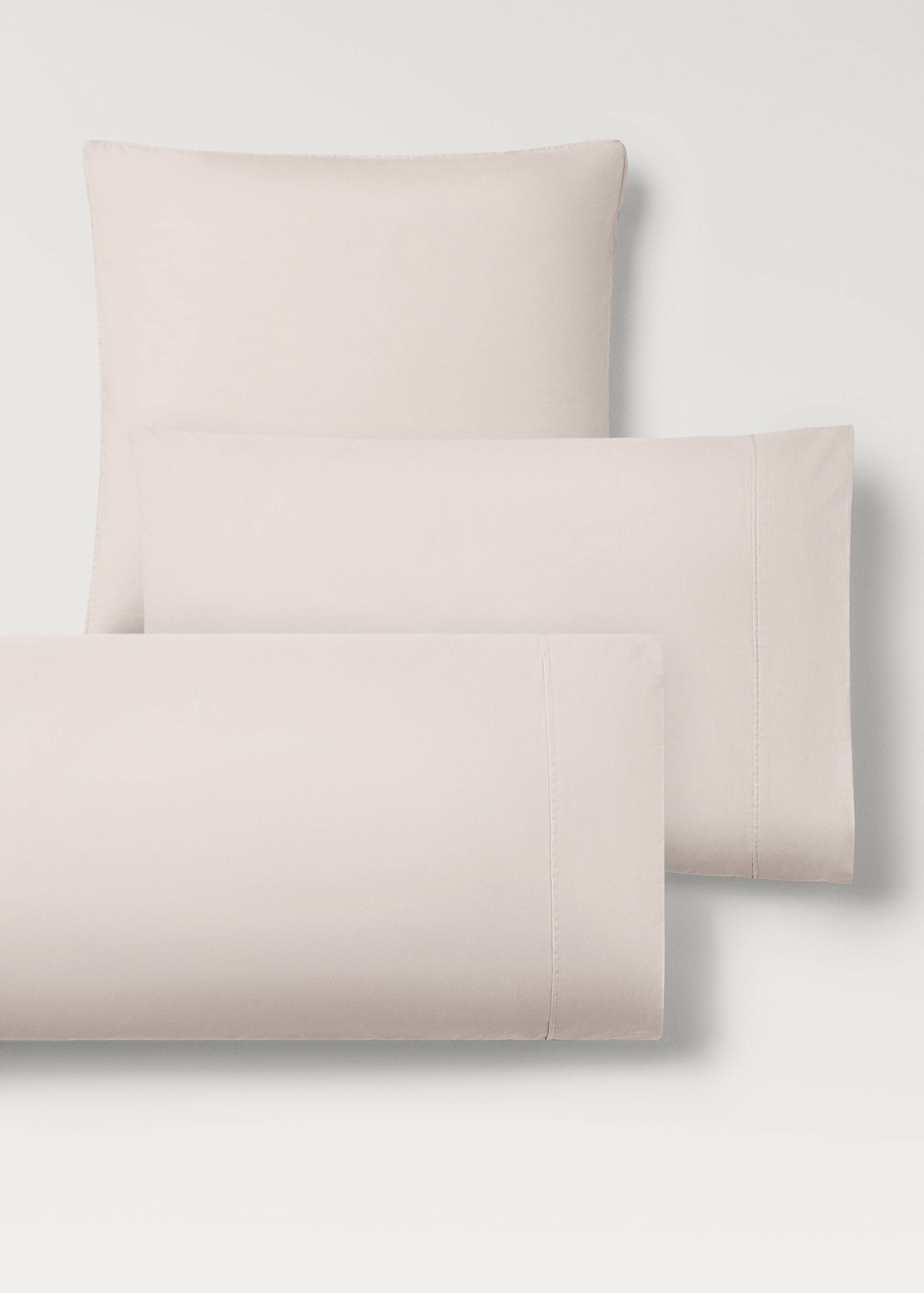Deux taies d'oreiller percale de coton 300 fils 50x75 cm - Détail de l'article 3