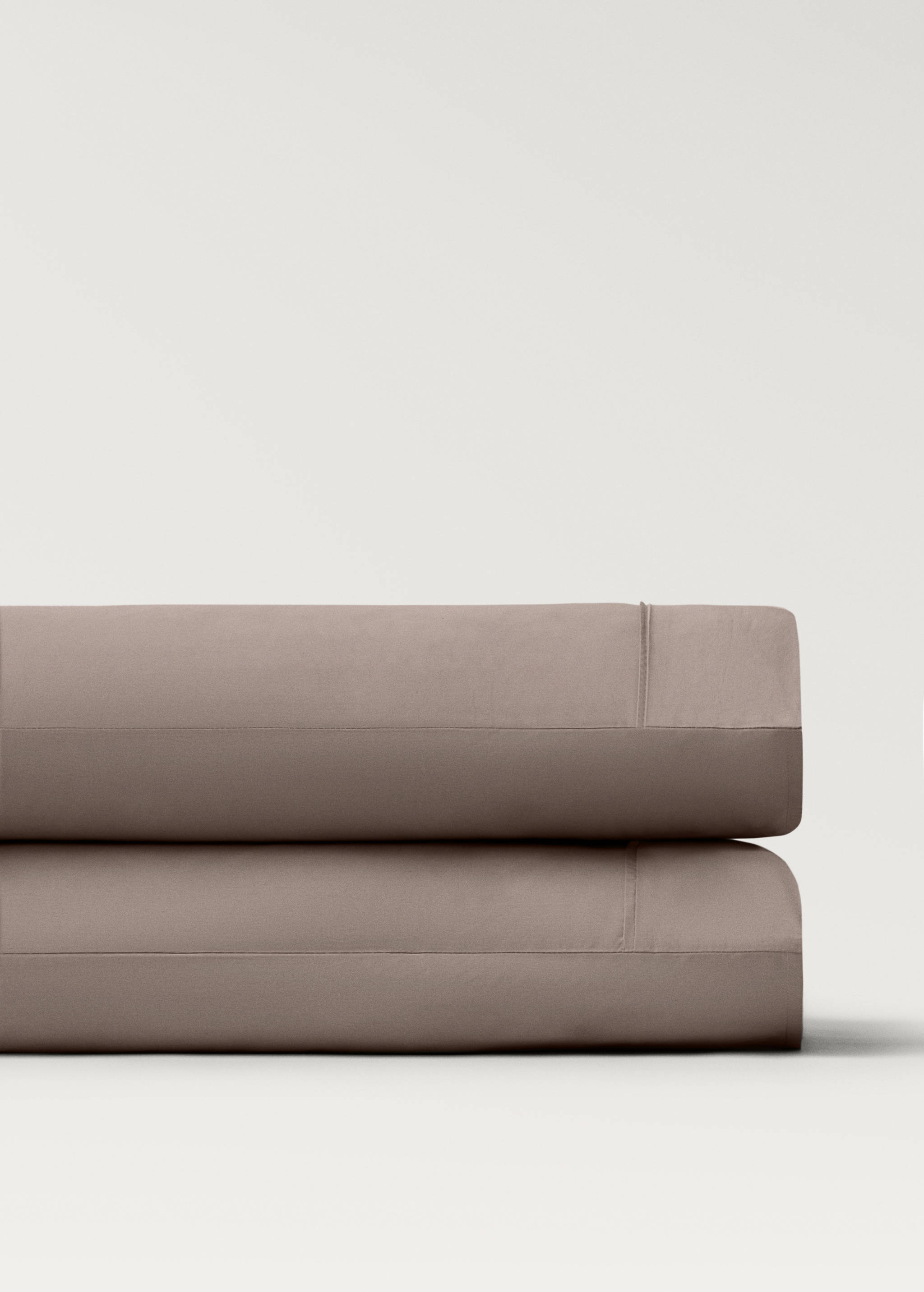 Deux taies d'oreiller percale de coton 300 fils 50x75 cm - Détail de l'article 1