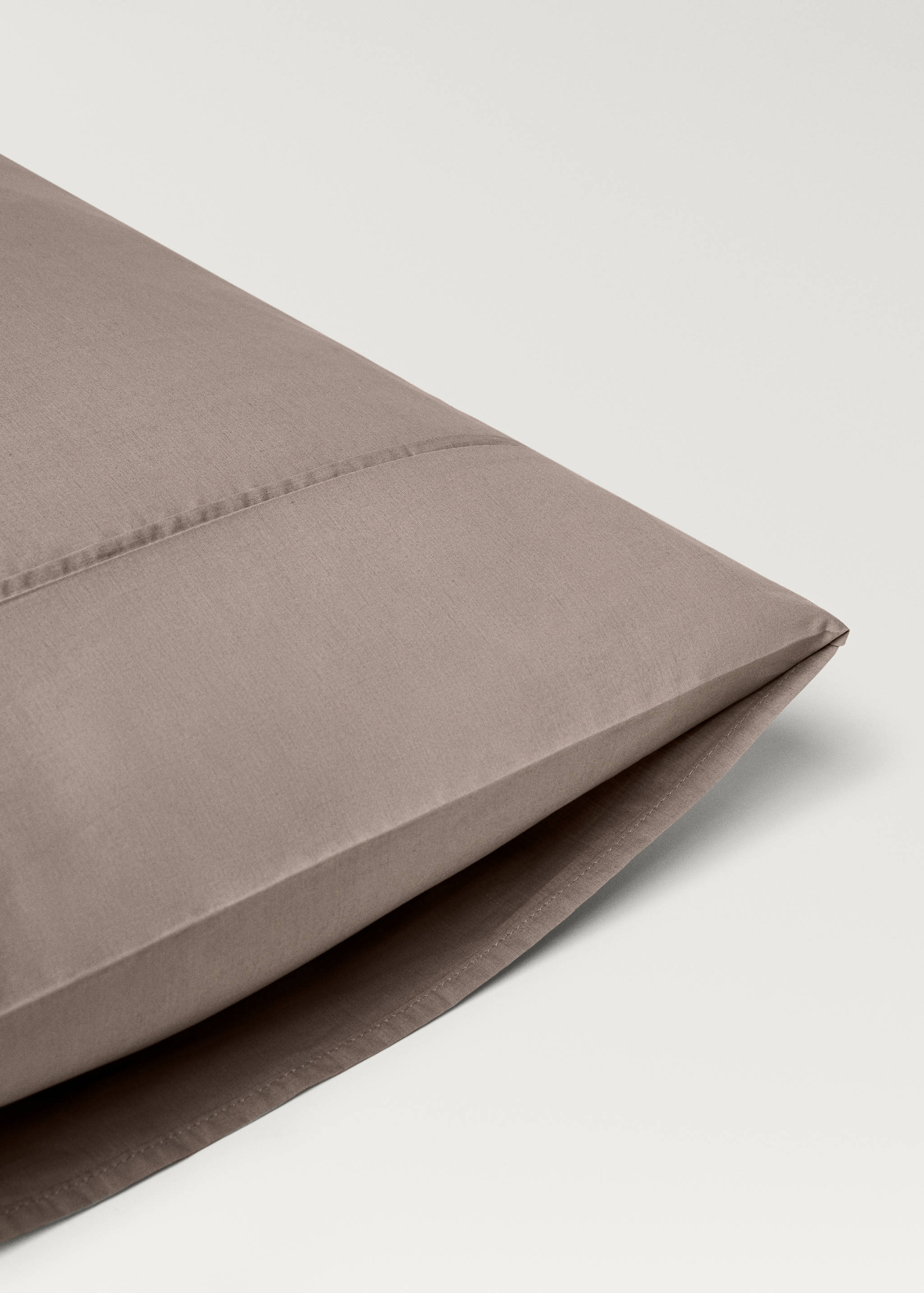 Deux taies d'oreiller percale de coton 300 fils 50x75 cm - Détail de l'article 2
