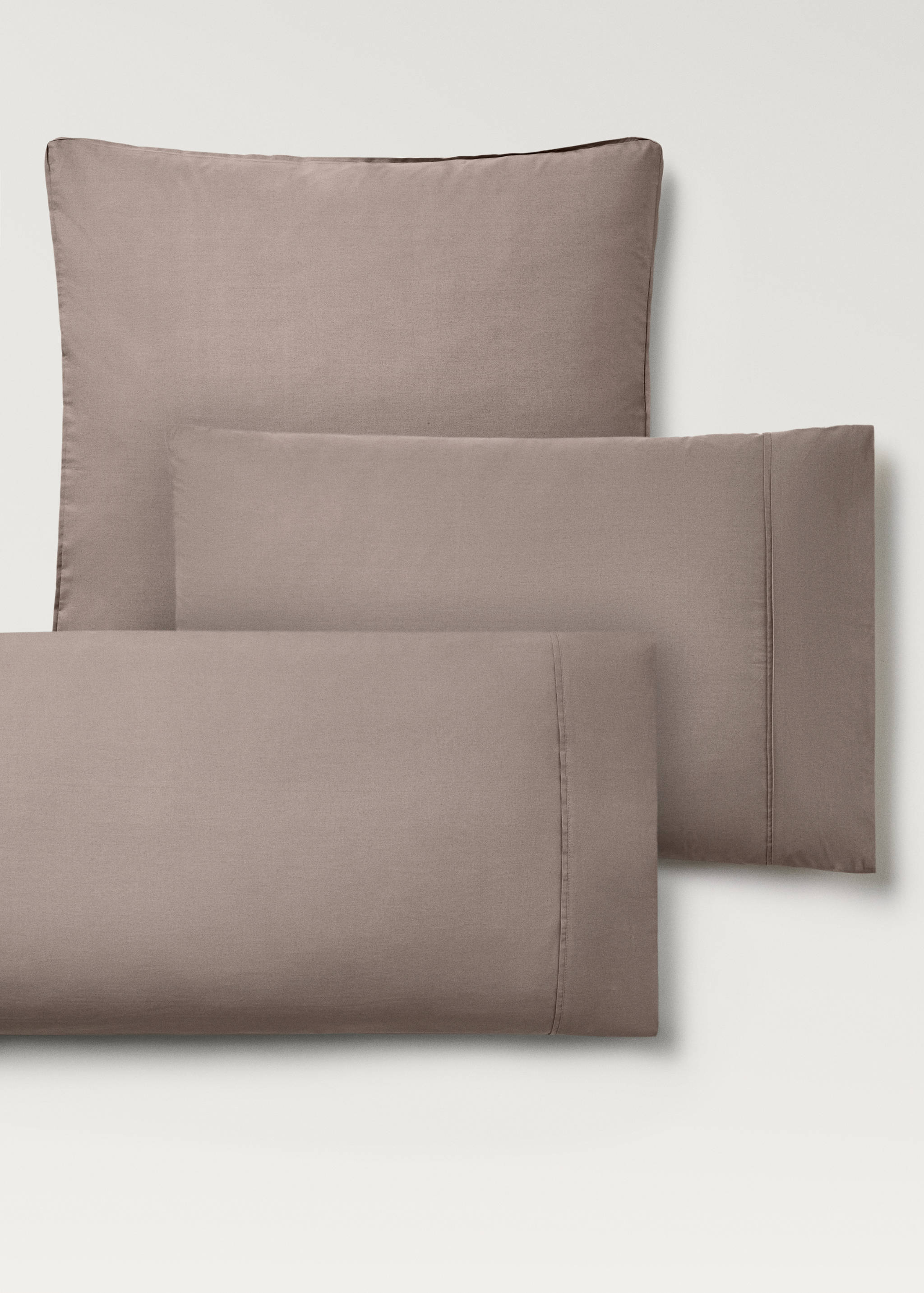 Deux taies d'oreiller percale de coton 300 fils 50x75 cm - Détail de l'article 4