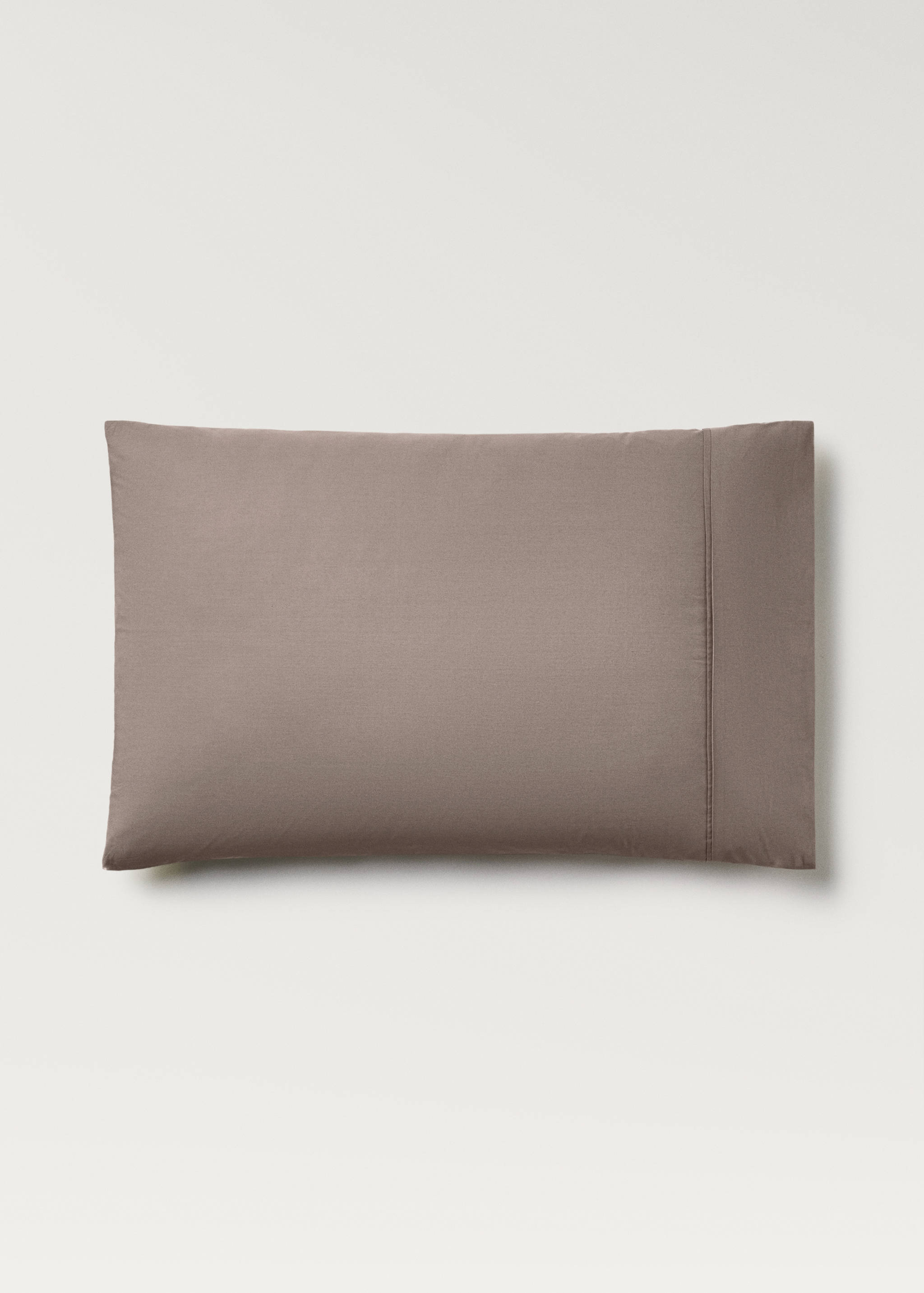 Deux taies d'oreiller percale de coton 300 fils 50x75 cm - Article sans modèle