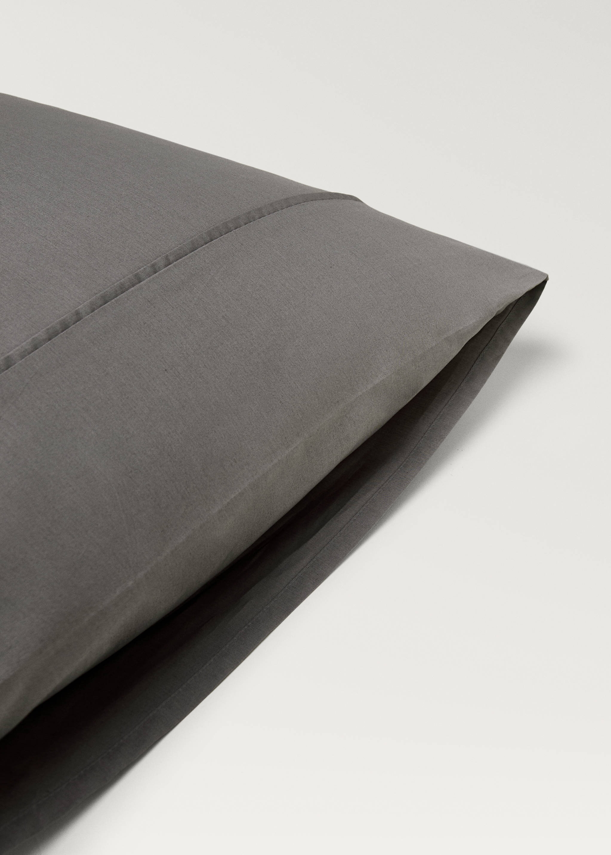 Deux taies d'oreiller percale de coton 300 fils 50x75 cm - Détail de l'article 2