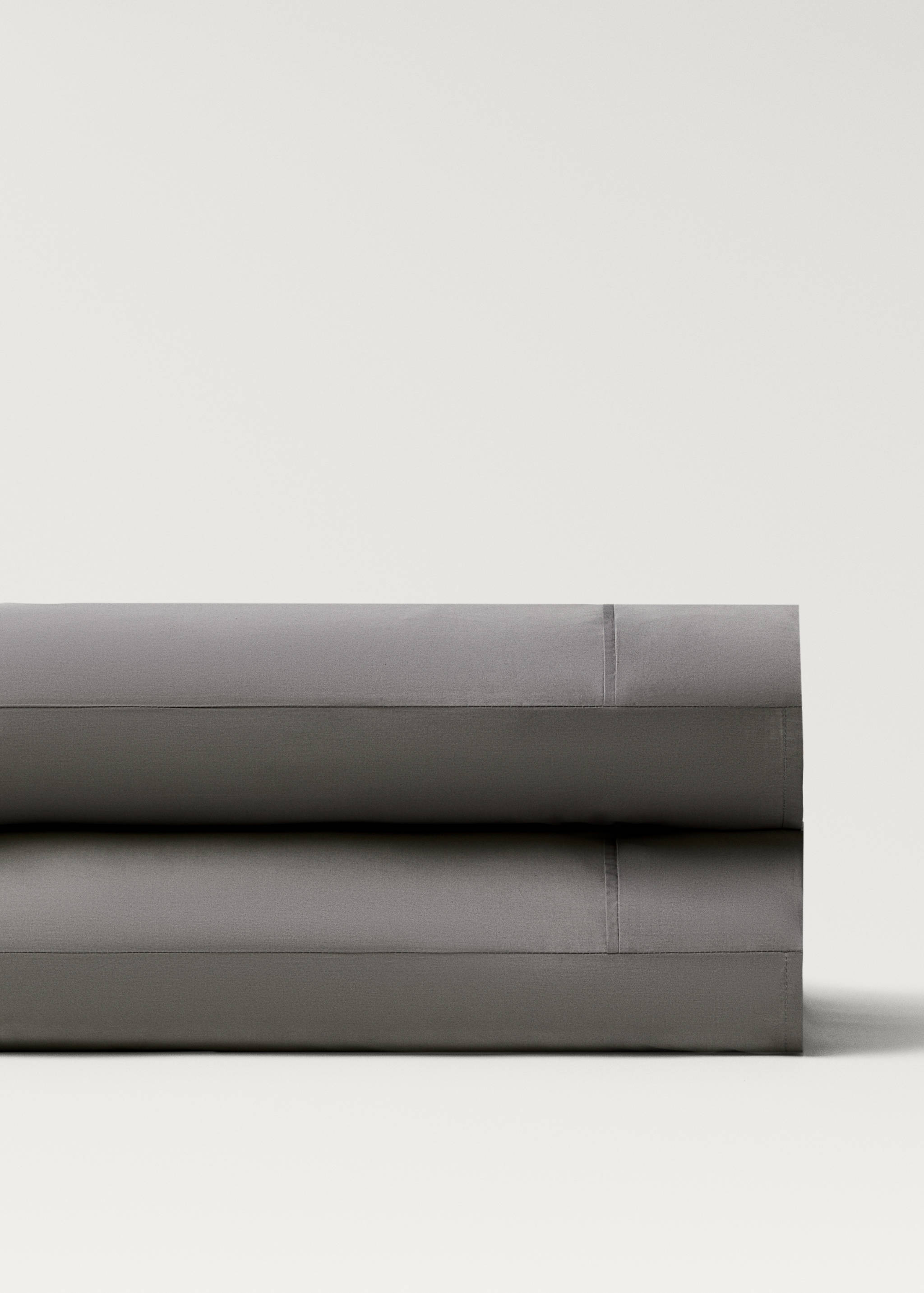 Deux taies d'oreiller percale de coton 300 fils 50x75 cm - Détail de l'article 3